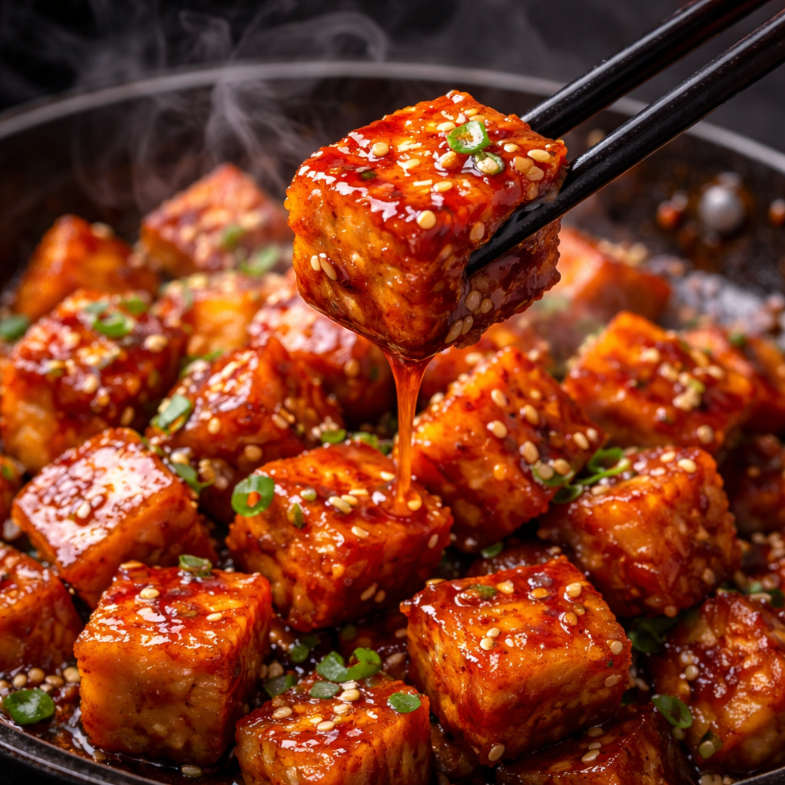 CRISPY DRAGON FIRE TOFU — FlavorVille™ Style