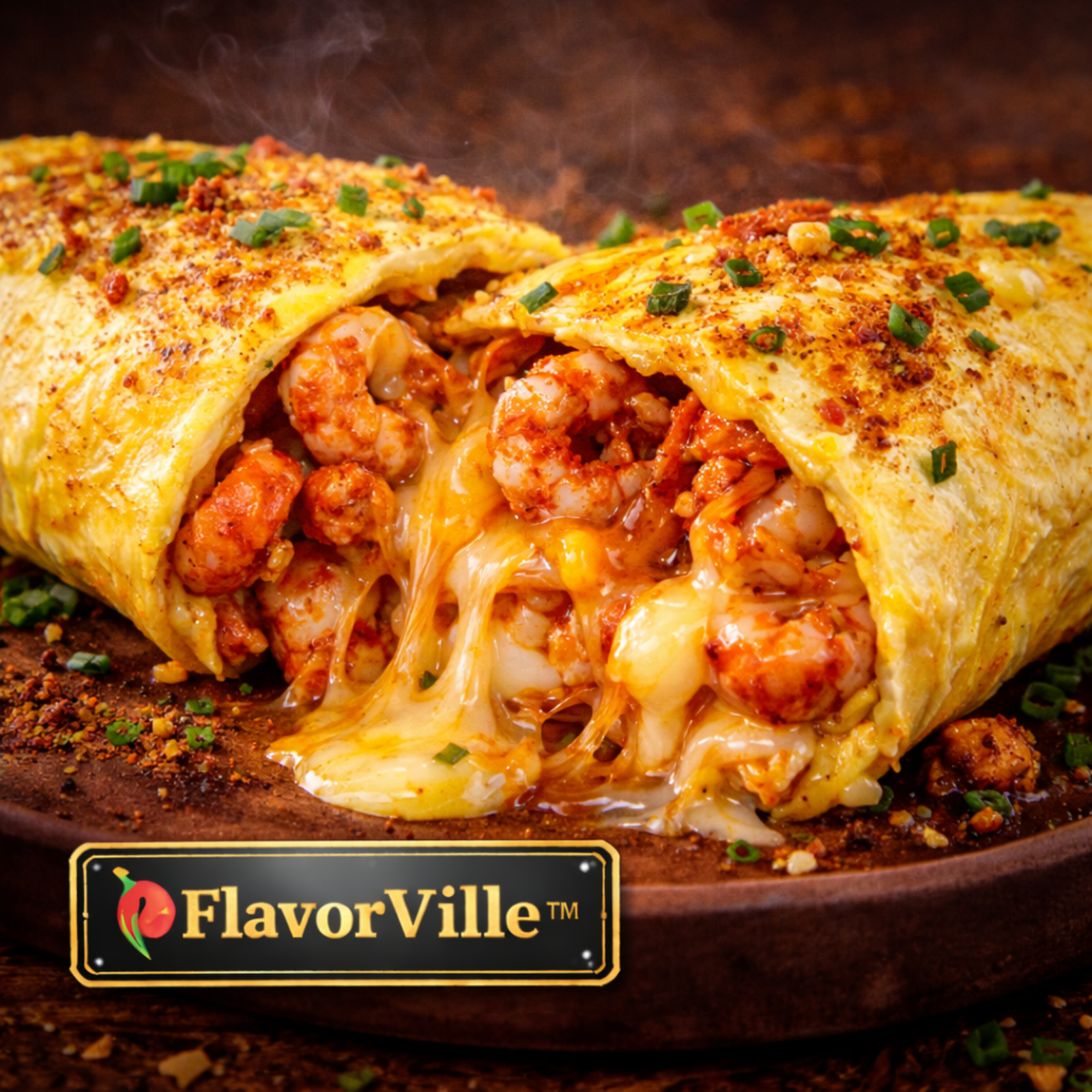  Cajun Shrimp & Crawfish Omelette