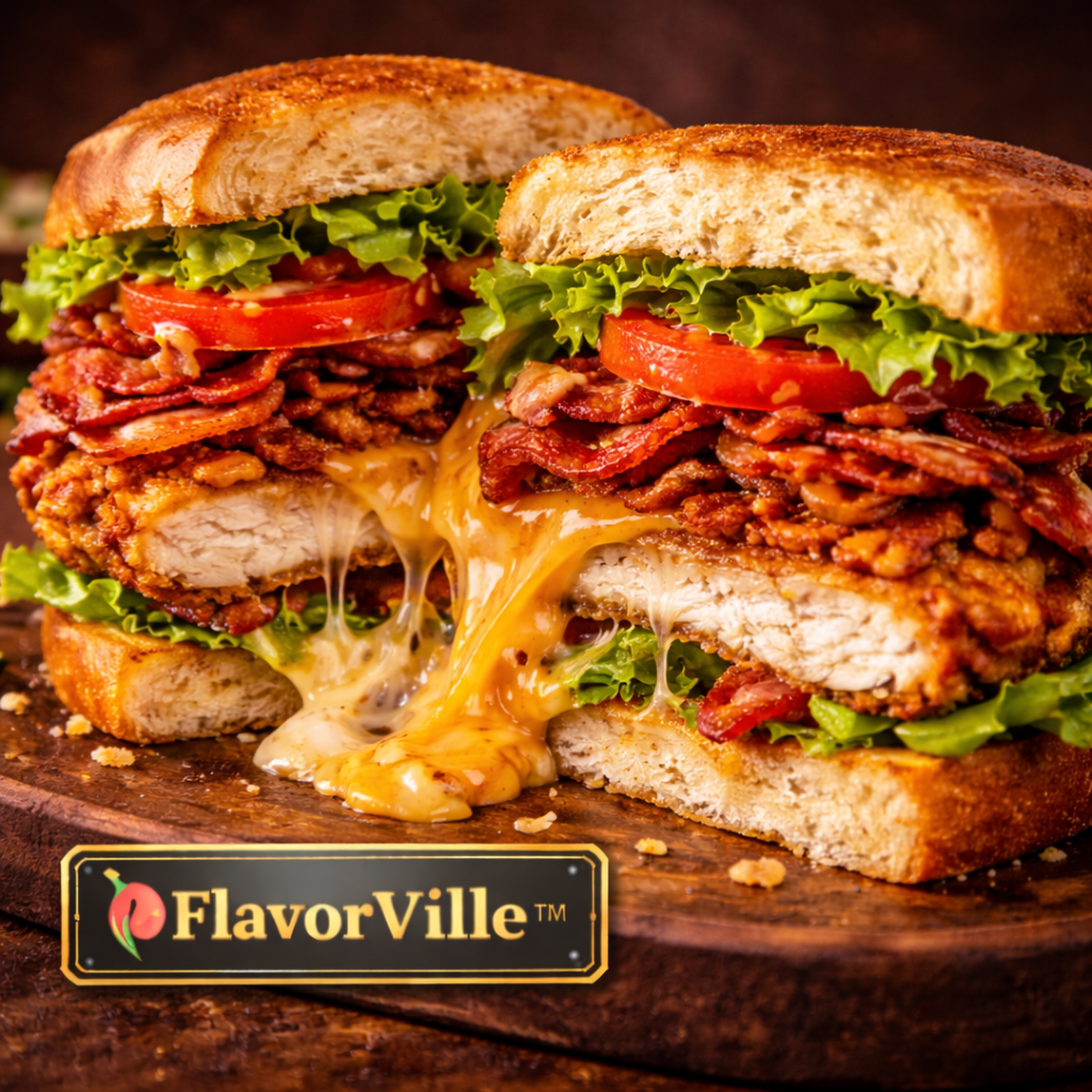 Fried Chicken BLT Melt