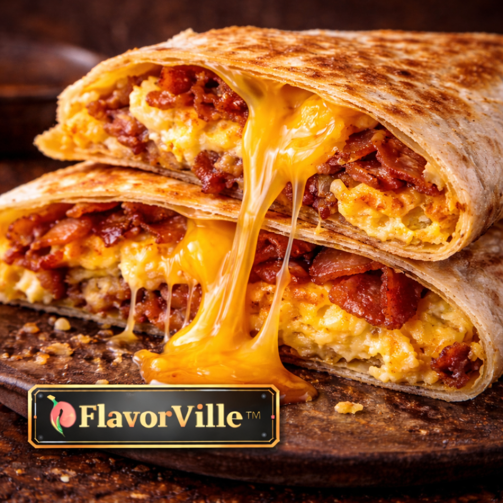 Loaded Breakfast Quesadilla Melt 