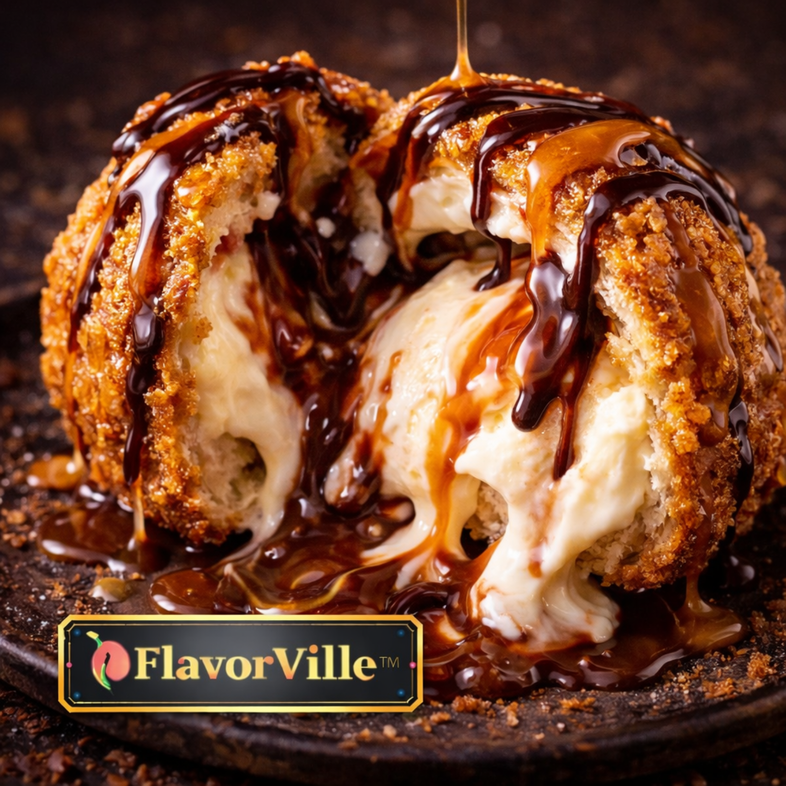  Deep Fried Ice Cream Melt Bomb No