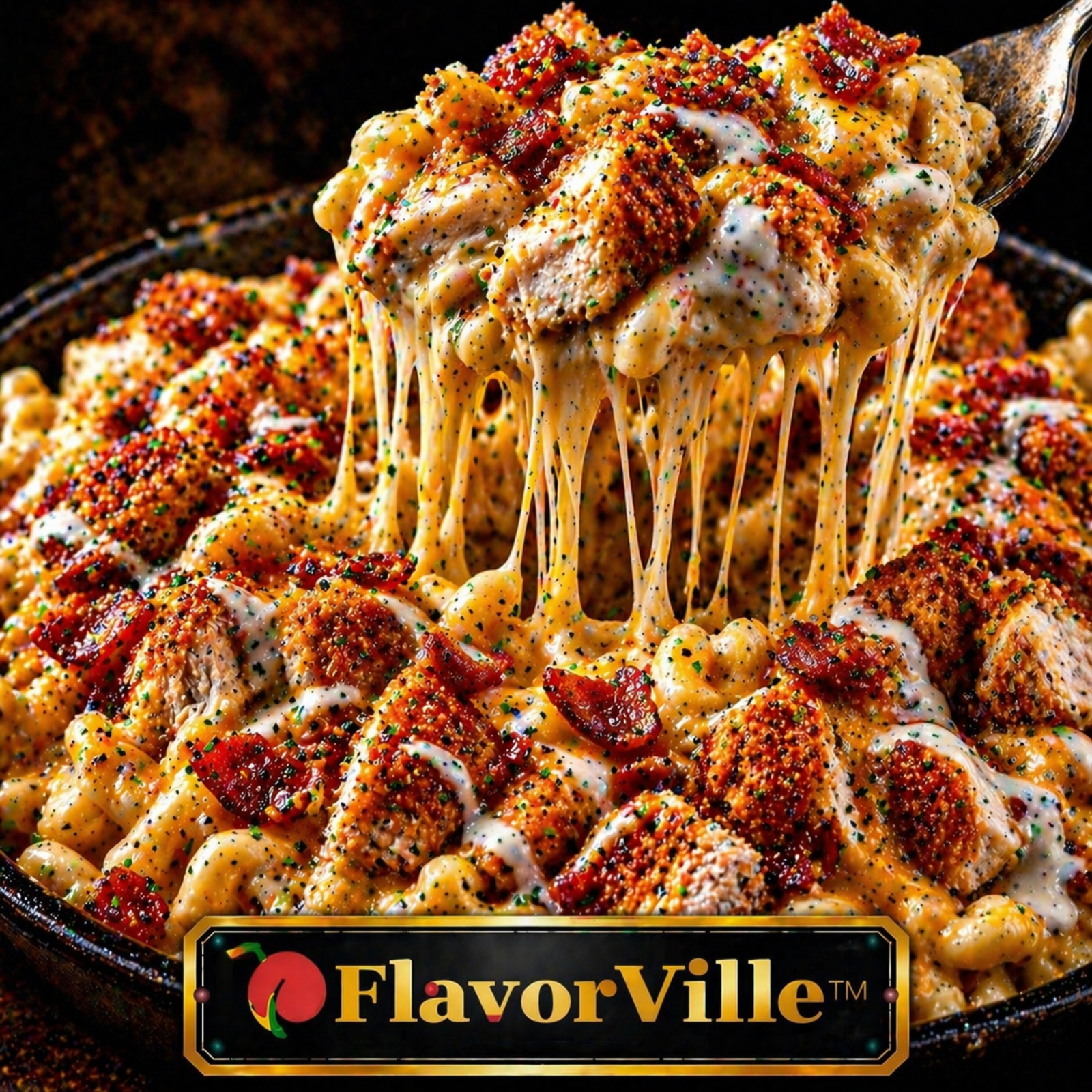 Crispy Chicken Bacon Ranch Mac Melt 