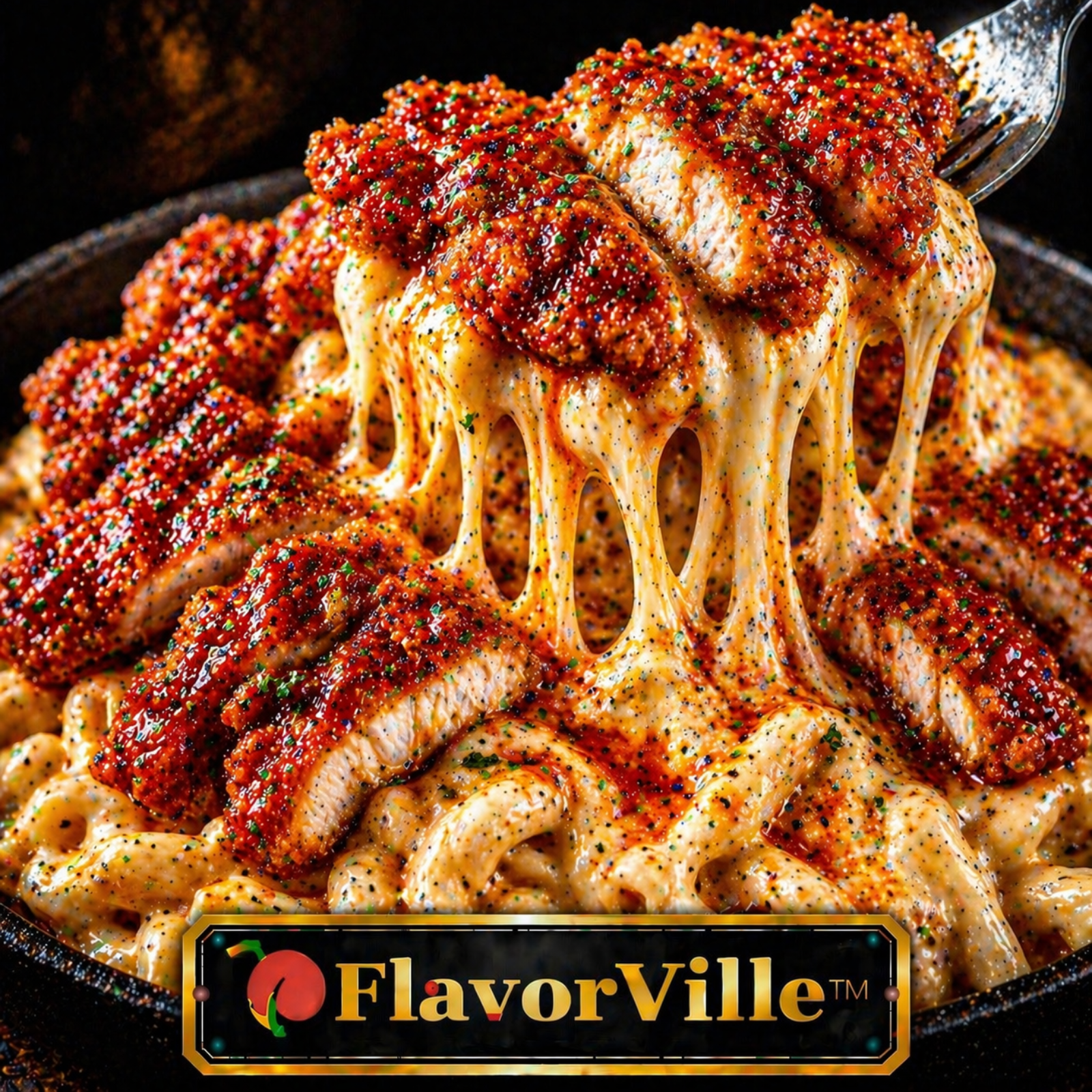 Nashville Hot Chicken Alfredo Melt