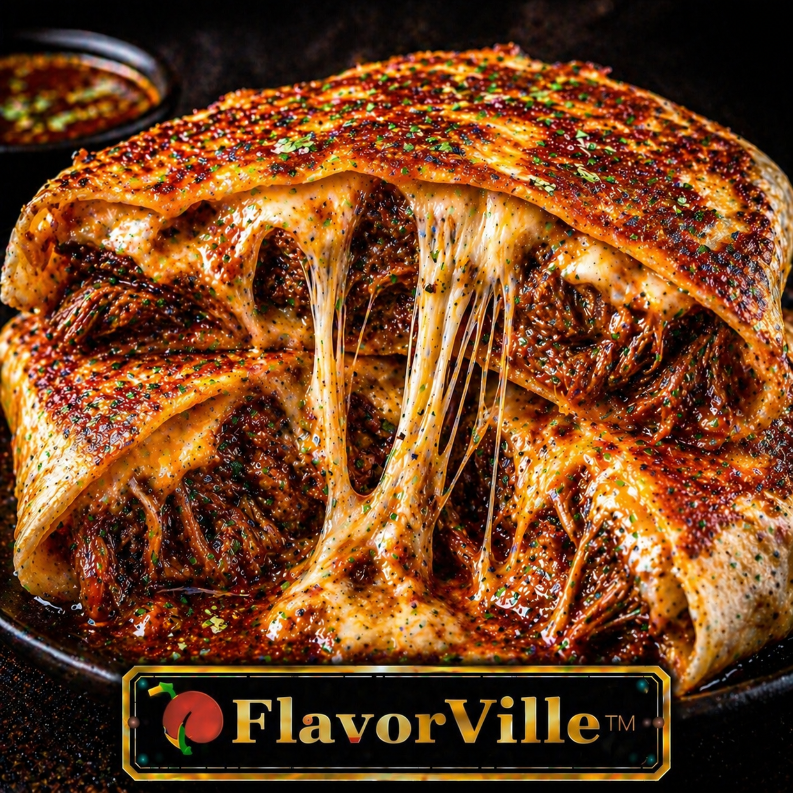 Birria Queso Crunch Wrap Melt 