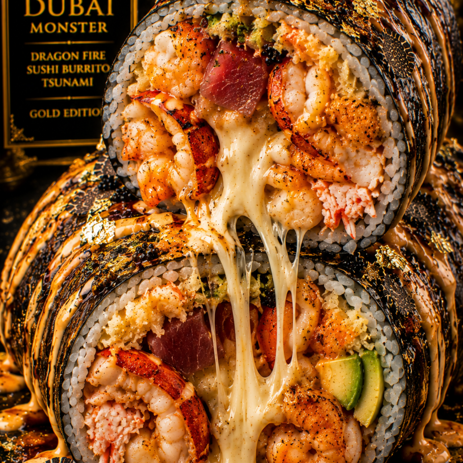 Dubai Dragon Fire Sushi Burrito Tsunami (FlavorVille™)