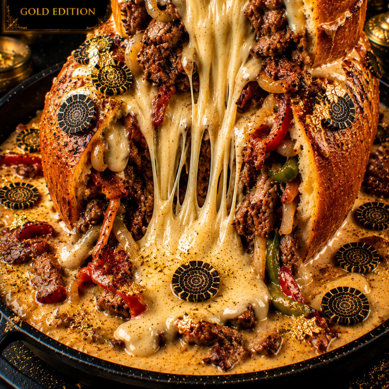 Dubai Volcano Philly Cheesesteak Garlic Roll Titan (FlavorVille™)