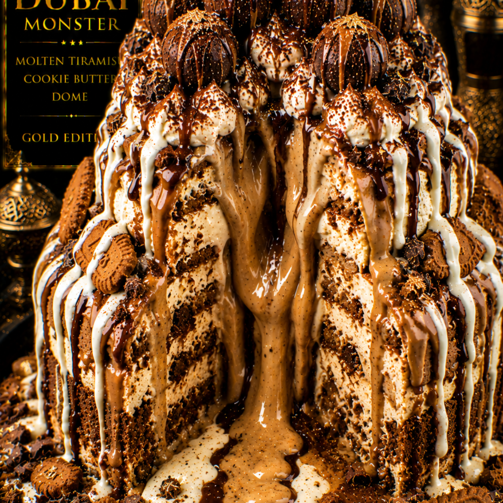 Dubai Molten Tiramisu Cookie Butter Dome (FlavorVille™)