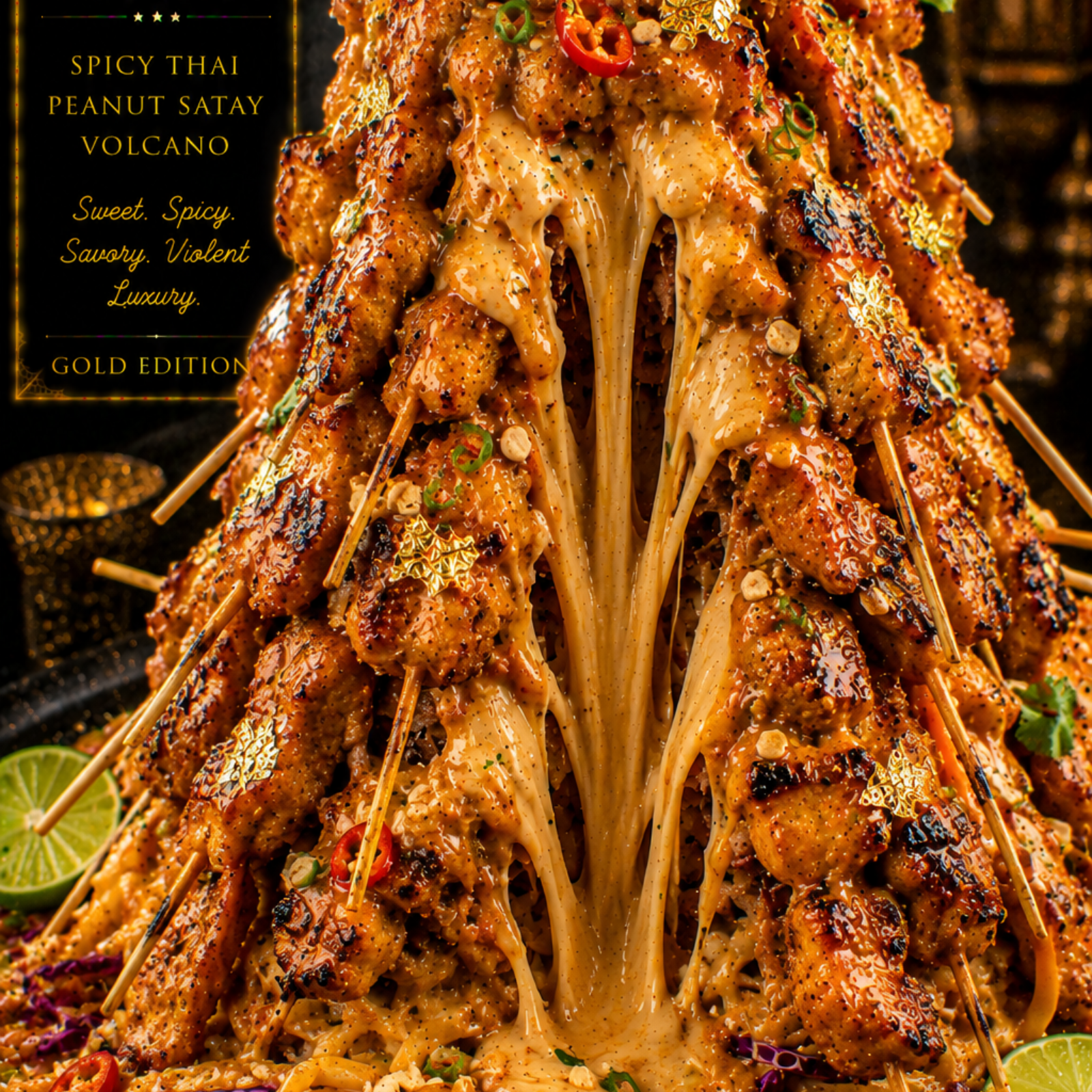  Spicy Thai Peanut Satay Volcano (FlavorVille™)