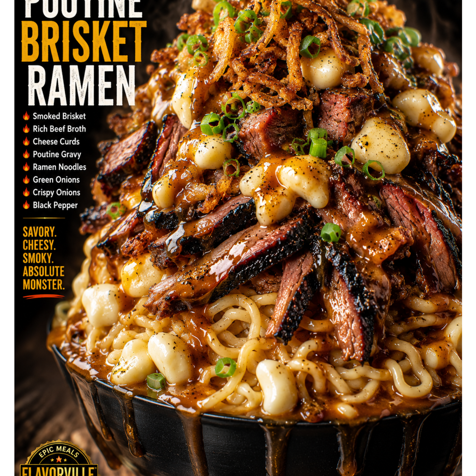 Poutine Brisket Ramen (FlavorVille™)