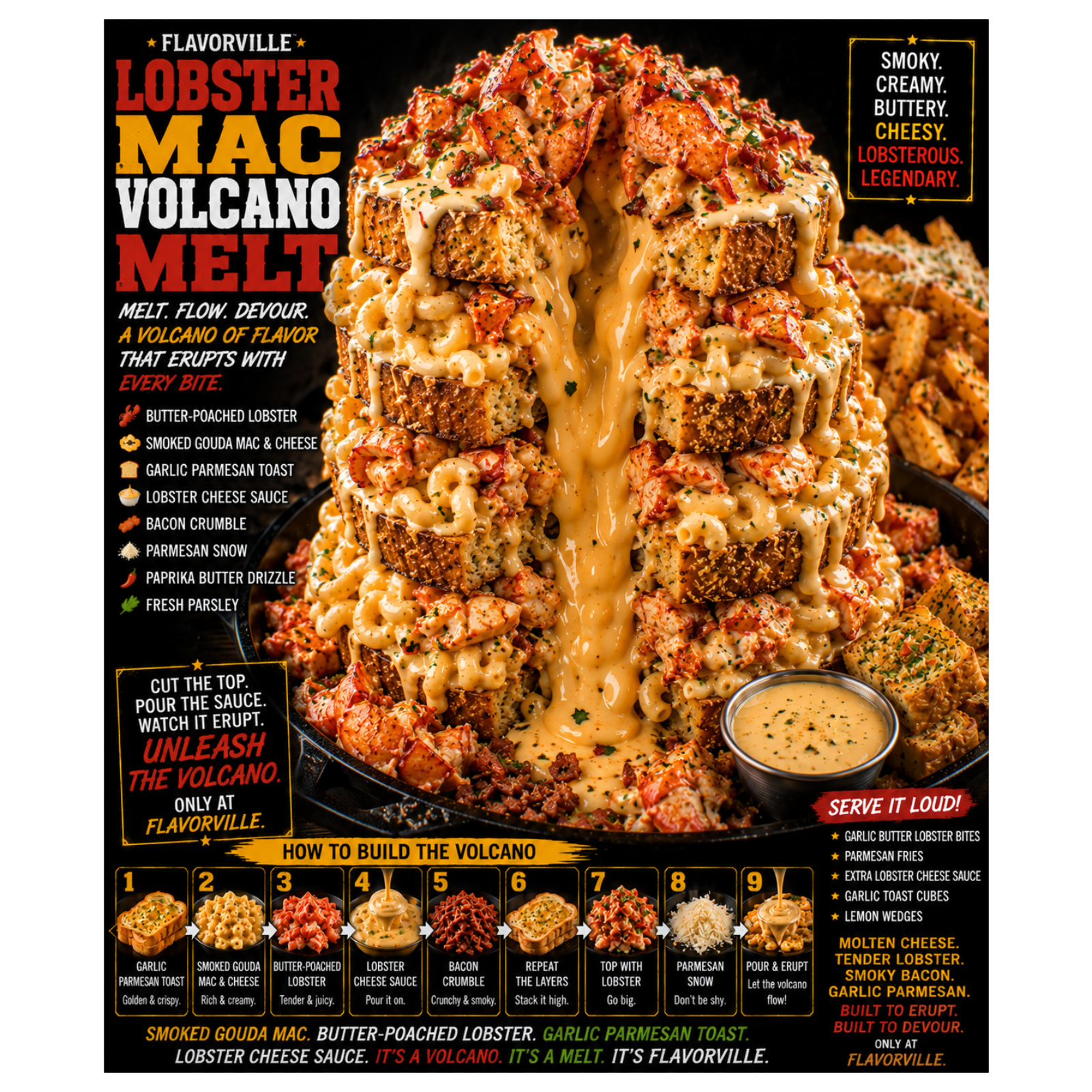FlavorVille™ Lobster Mac Volcano Melt