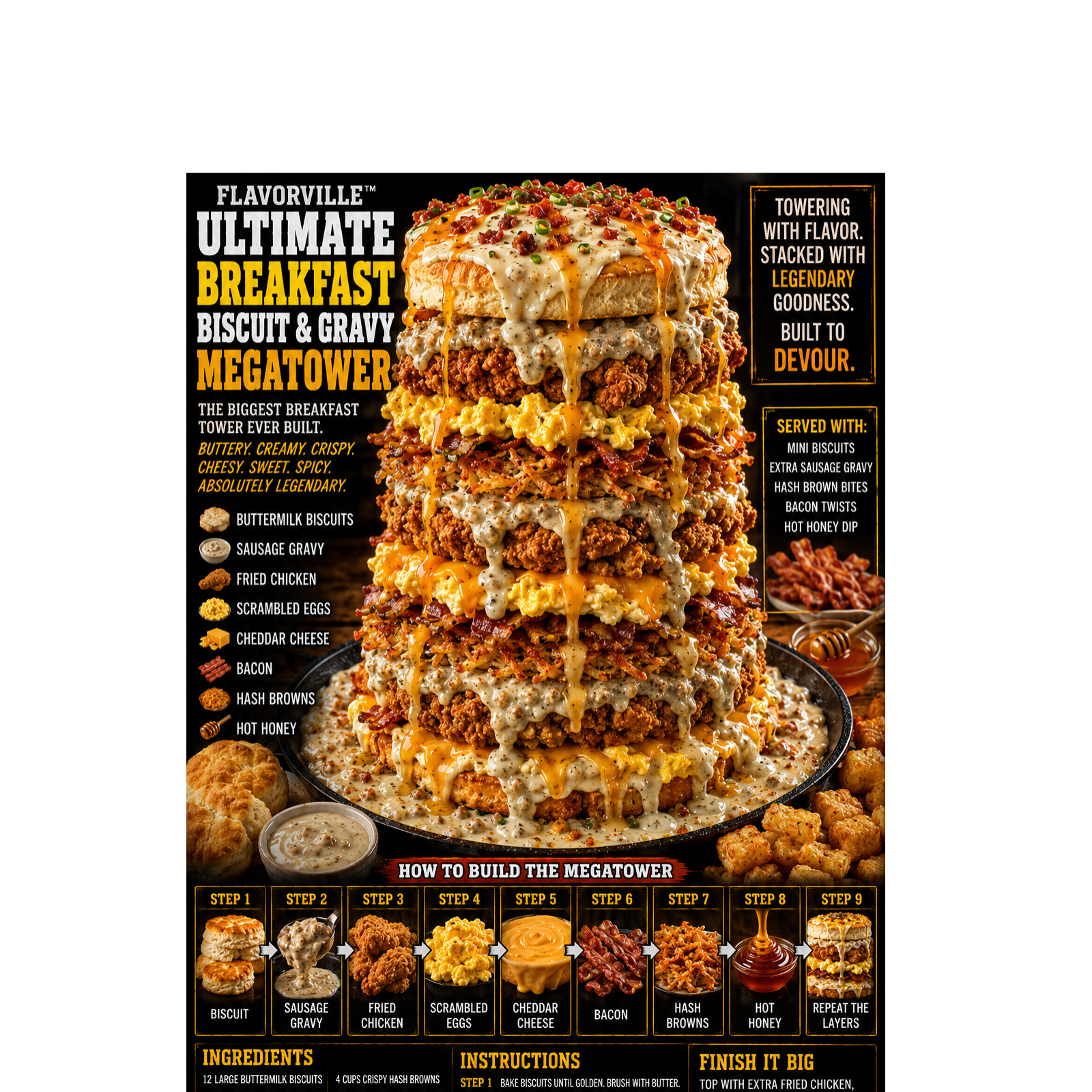 FLAVORVILLE™ ULTIMATE BREAKFAST BISCUIT & GRAVY MEGATOWER episode artwork