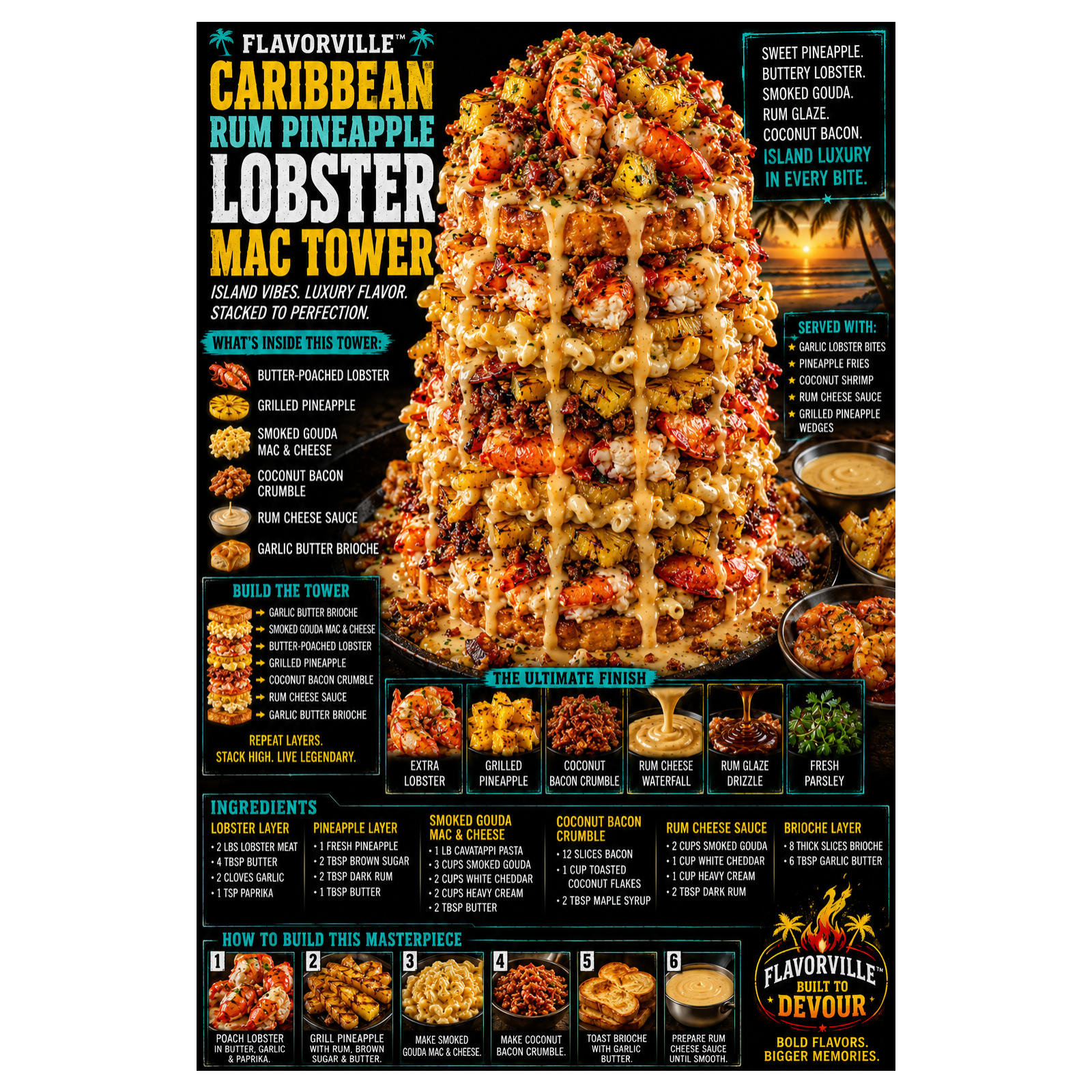 FlavorVille™ Caribbean Rum Pineapple Lobster Mac Tower  episode artwork