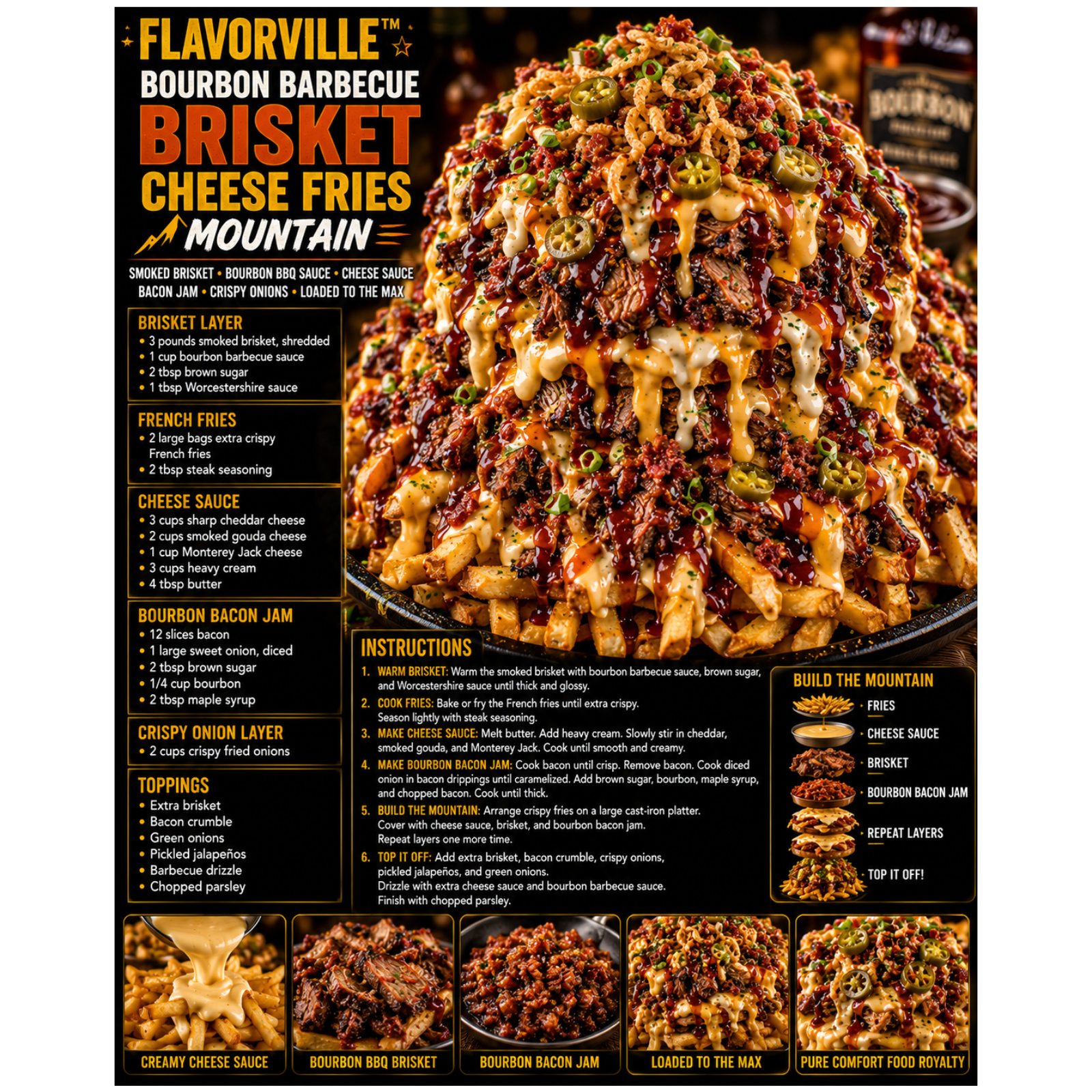 FLAVORVILLE™ BOURBON BARBECUE BRISKET CHEESE FRIES MOUNTAIN episode artwork