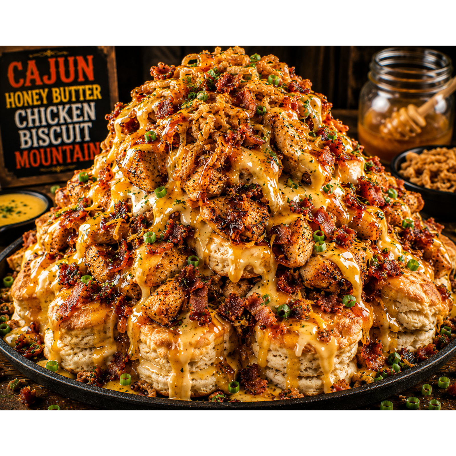 FLAVORVILLE™ CAJUN HONEY BUTTER CHICKEN BISCUIT MOUNTAIN episode artwork