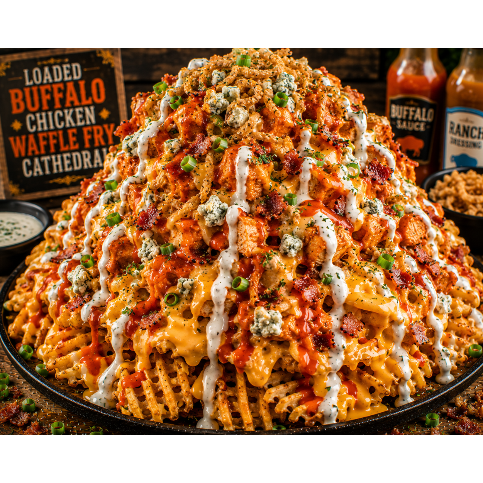 FLAVORVILLE™ LOADED BUFFALO CHICKEN WAFFLE FRY CATHEDRAL episode artwork
