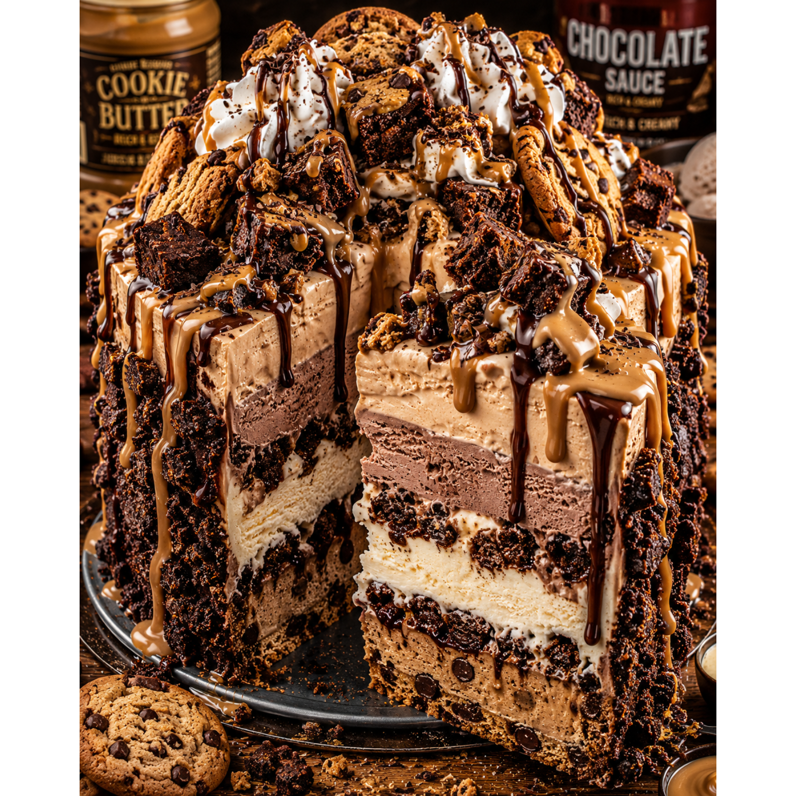 FLAVORVILLE™ CHOCOLATE CHIP COOKIE BUTTER CHEESECAKE ICE CREAM CRUNCH