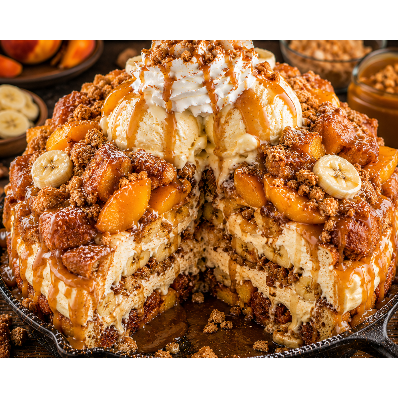 FLAVORVILLE™ PEACH COBBLER BANANA PUDDING CHEESECAKE HONEY BUN CRUNCH