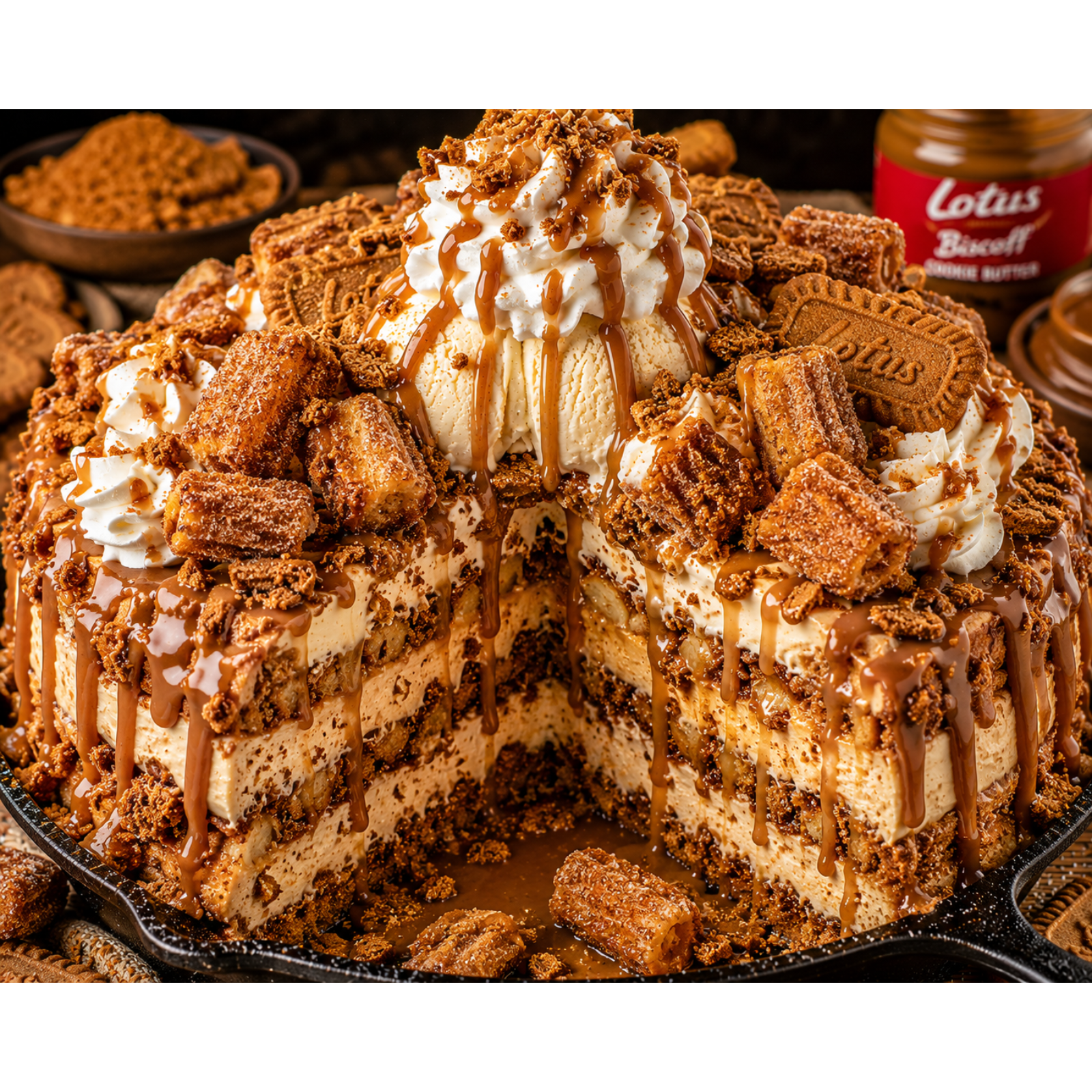 FLAVORVILLE™ CARAMEL CHURRO CHEESECAKE BISCOFF COOKIE BUTTER EXPLOSION
