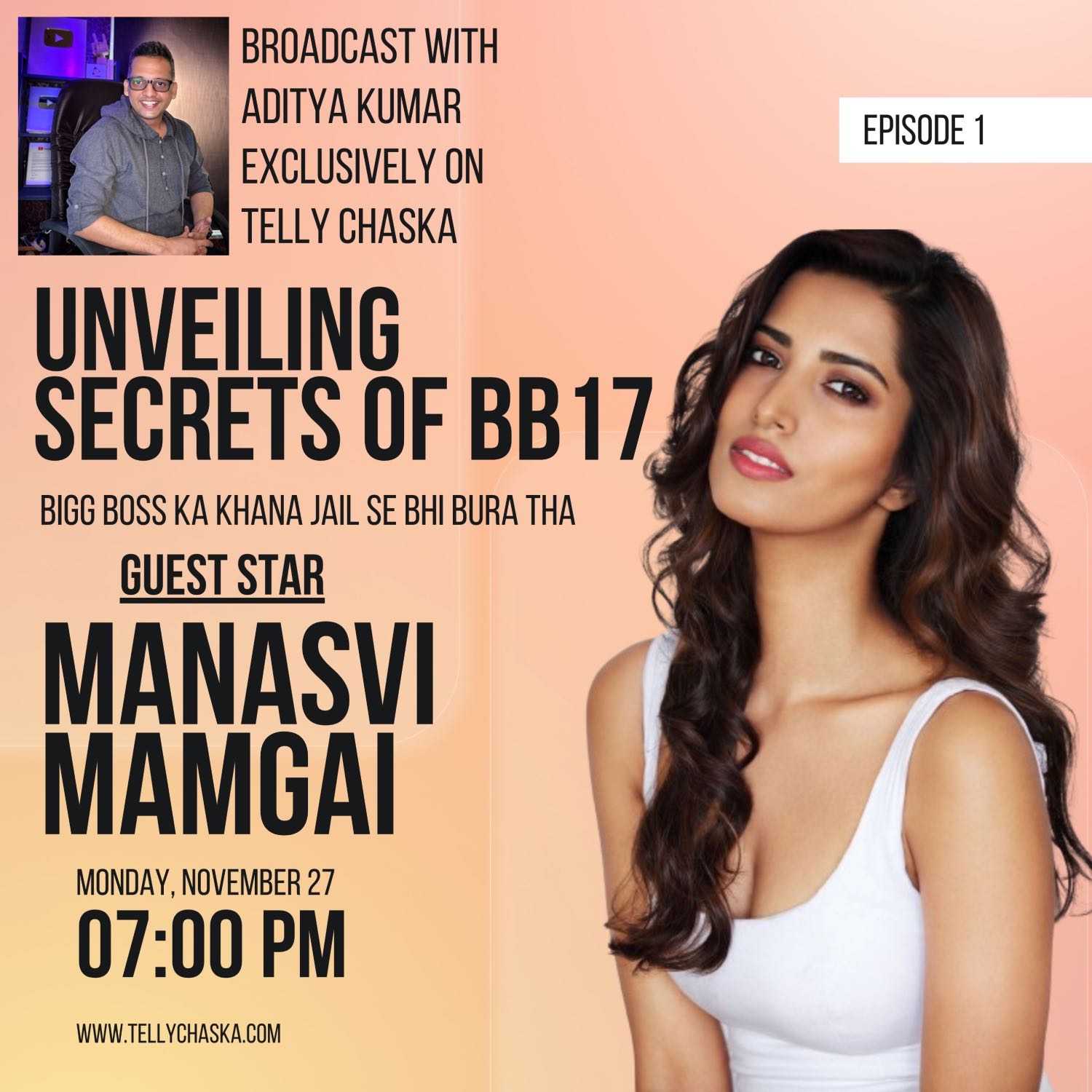 Episode 1 | Manasvi Mamgai Revealing Truth Of Bigg Boss 17 House | Broadcast with Aditya Kumar episode artwork