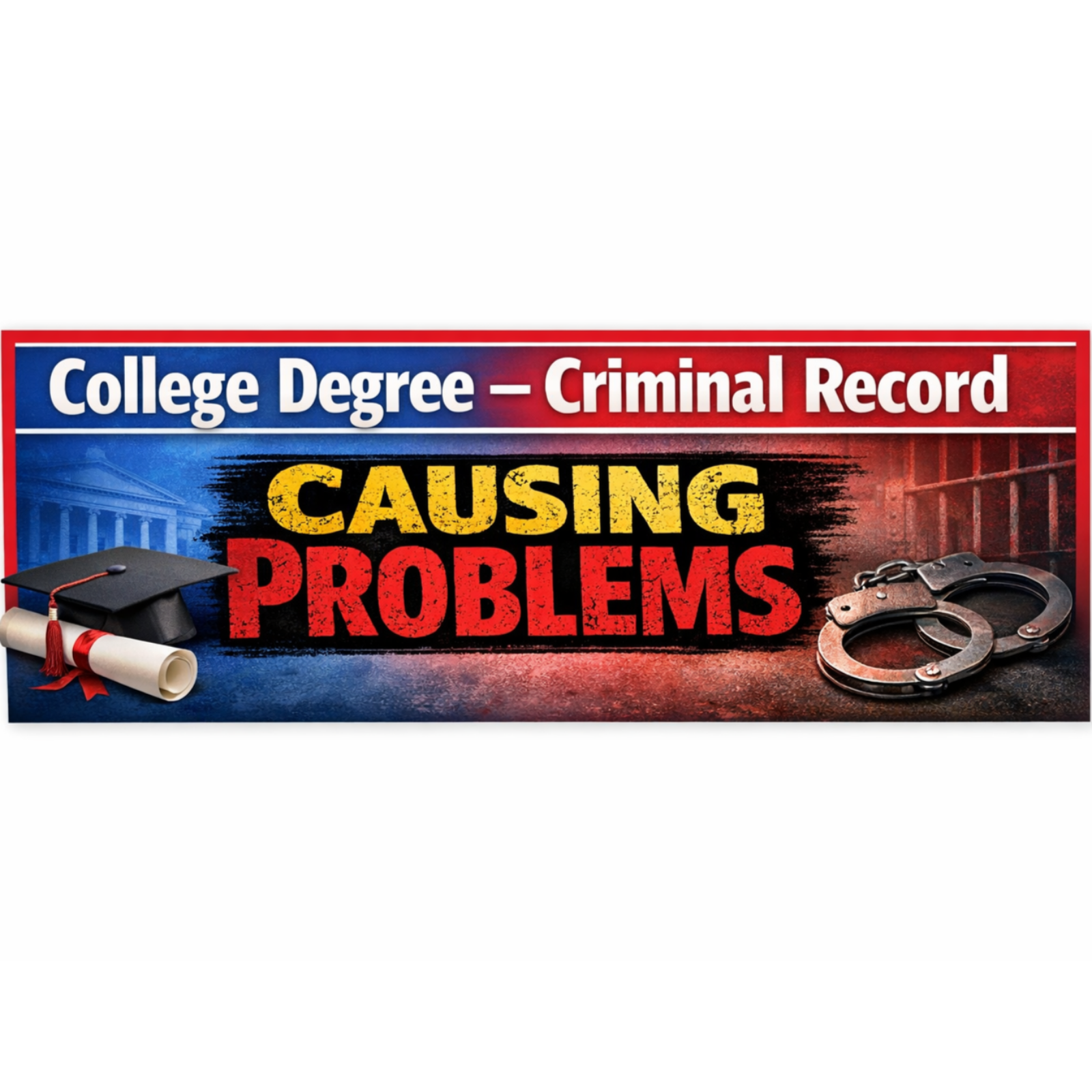 COLLEGE DEGREE — CRIMINAL RECORD CAUSING PROBLEMS episode artwork
