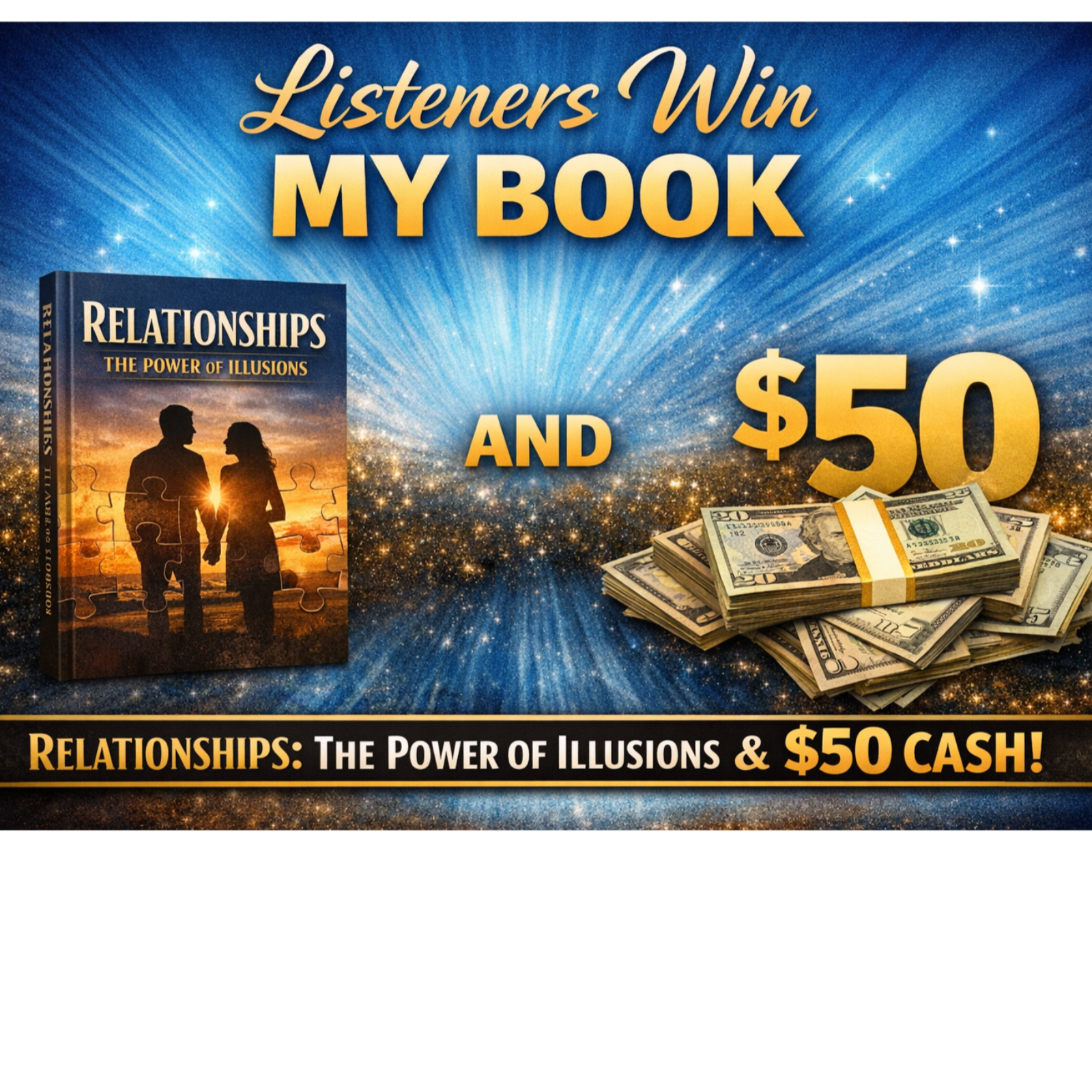 Listeners: Win My Book and $50  episode artwork