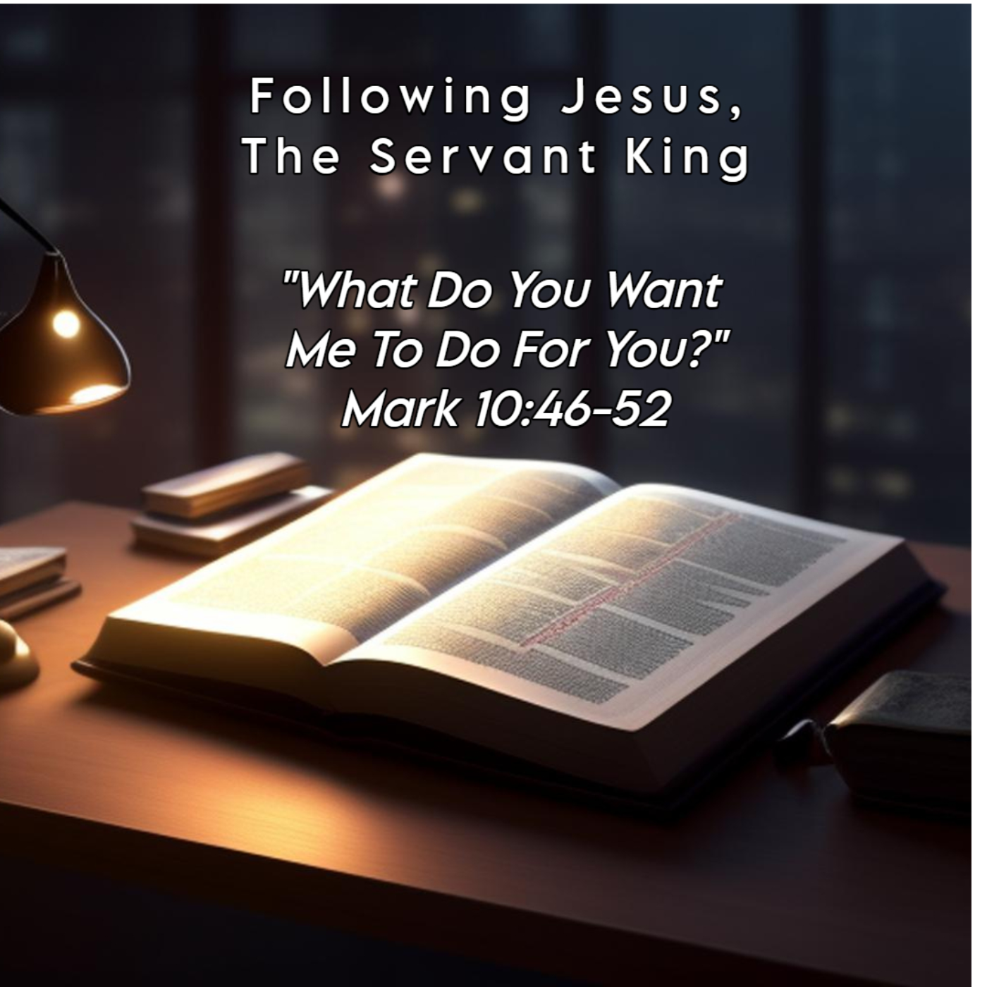 Following Jesus, The Servant King: What Do You Want Me To Do For You? episode artwork
