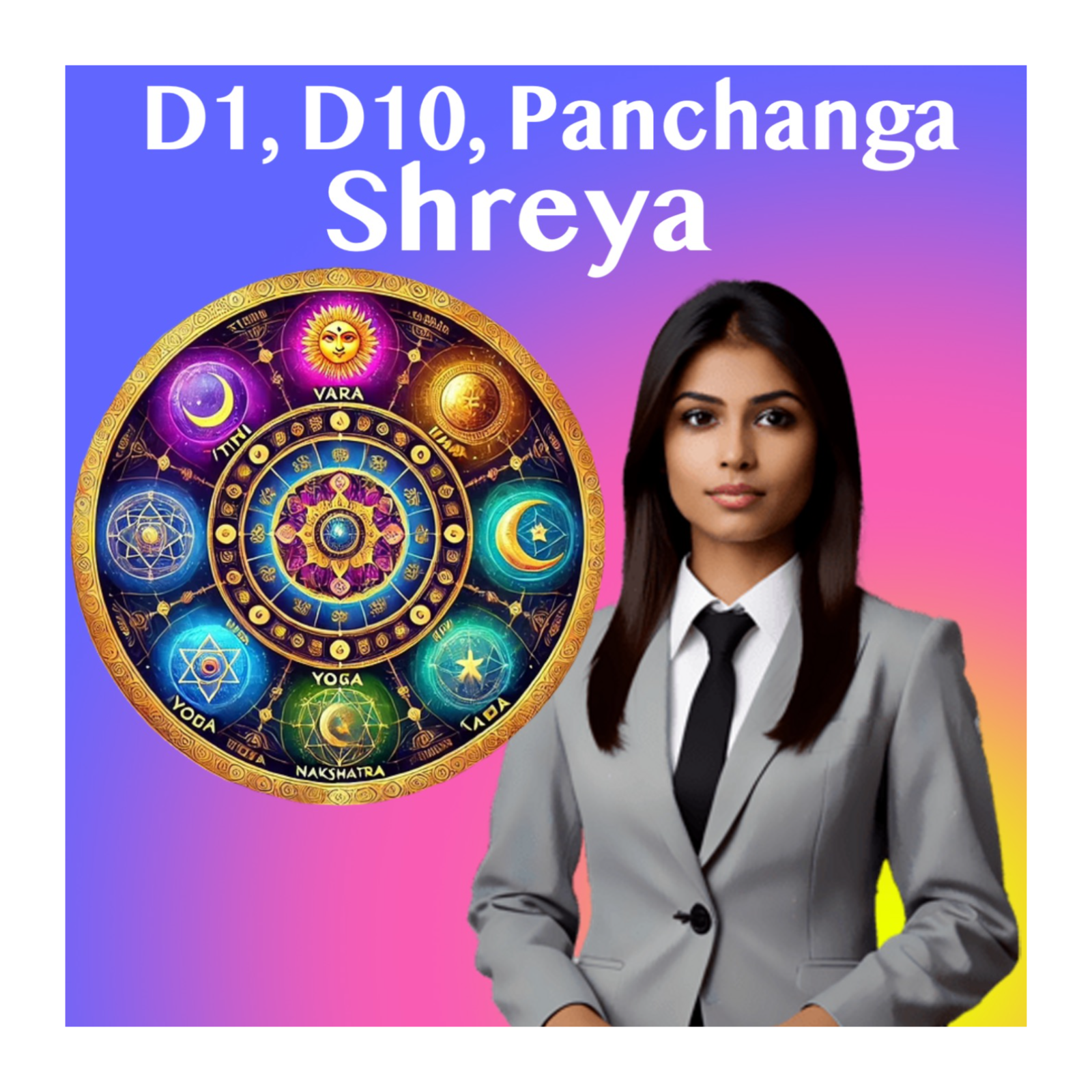 Career Case Studies - D1, D10, Panchanga, Shreya, Cancer Rising