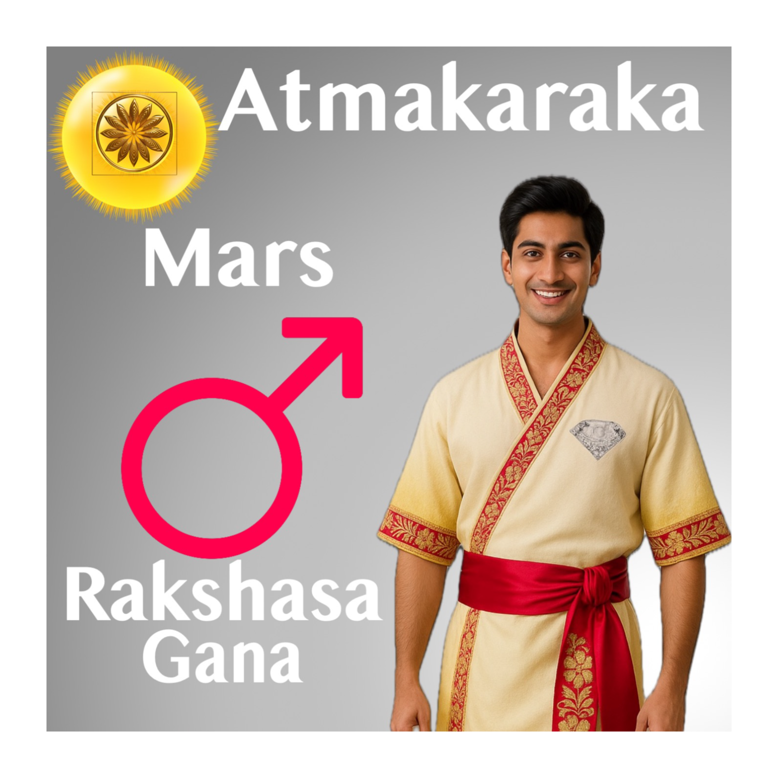 Mars as Atmakaraka in Rakshasa Gana — Fire Into Focus, Battle Into Dharma