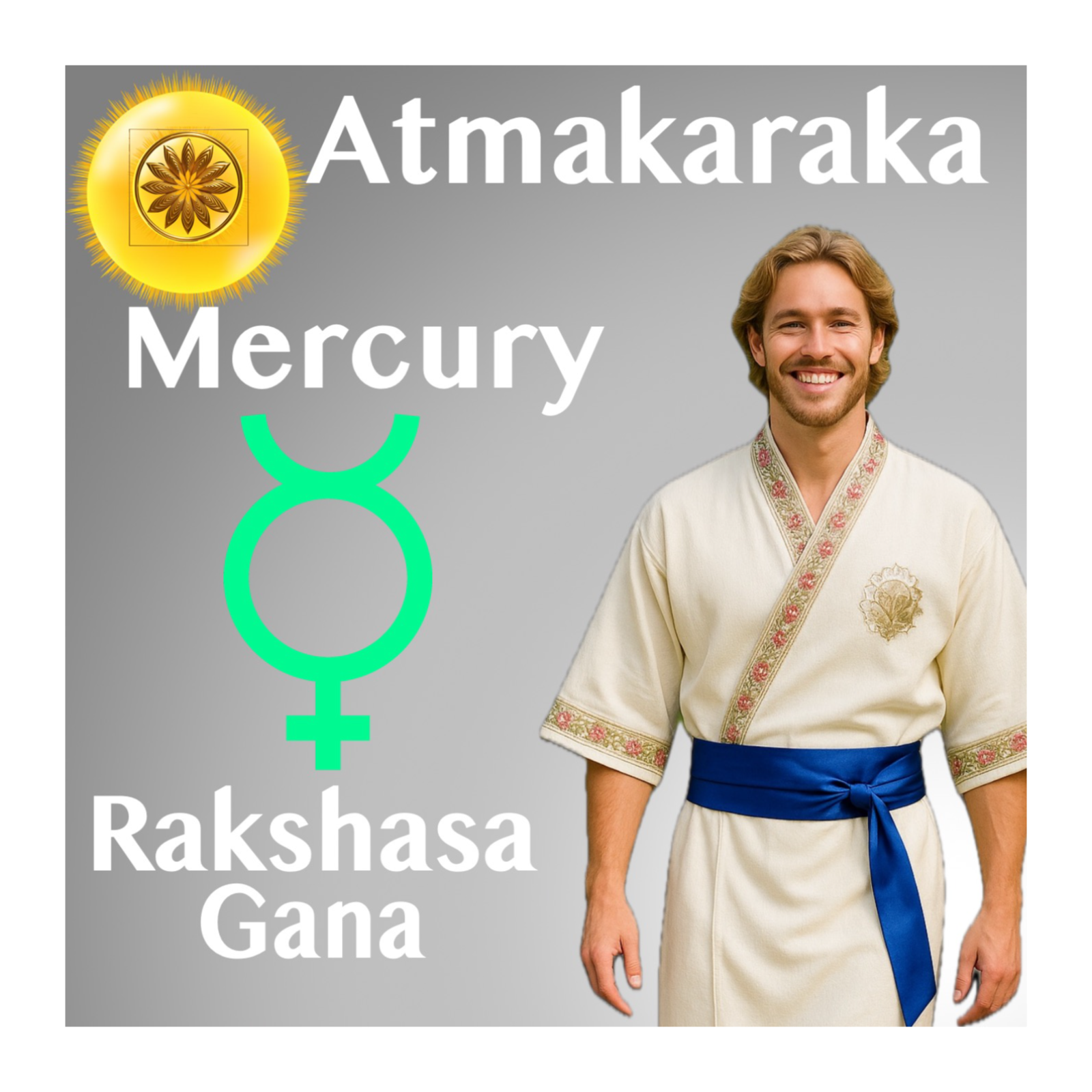 Mercury as Atmakaraka in Rakshasa Gana — From Cunning Mind to Consecrated Speech