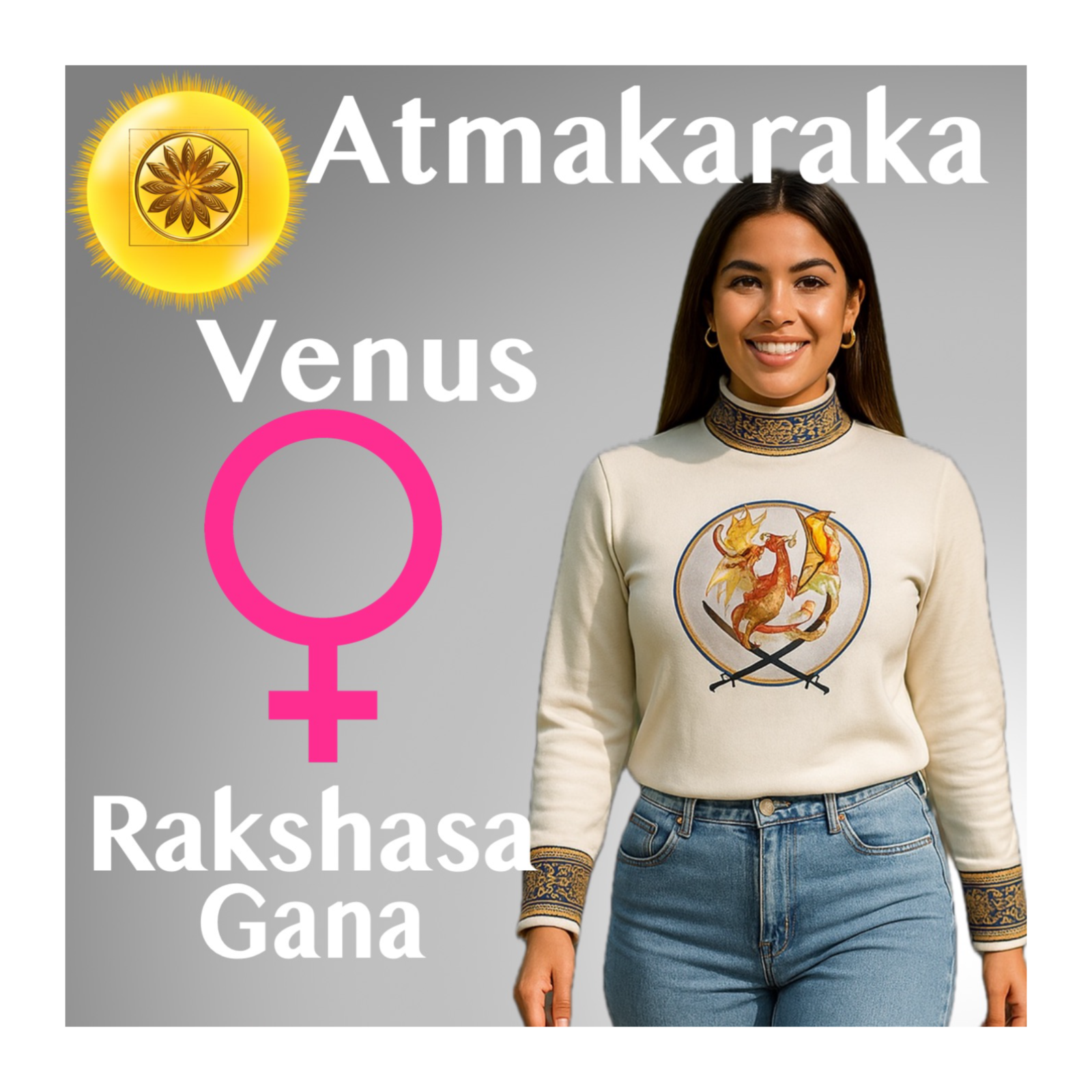 Venus as Atmakaraka in Rakshasa Gana — Desire Into Devotion, Shadow Into Art