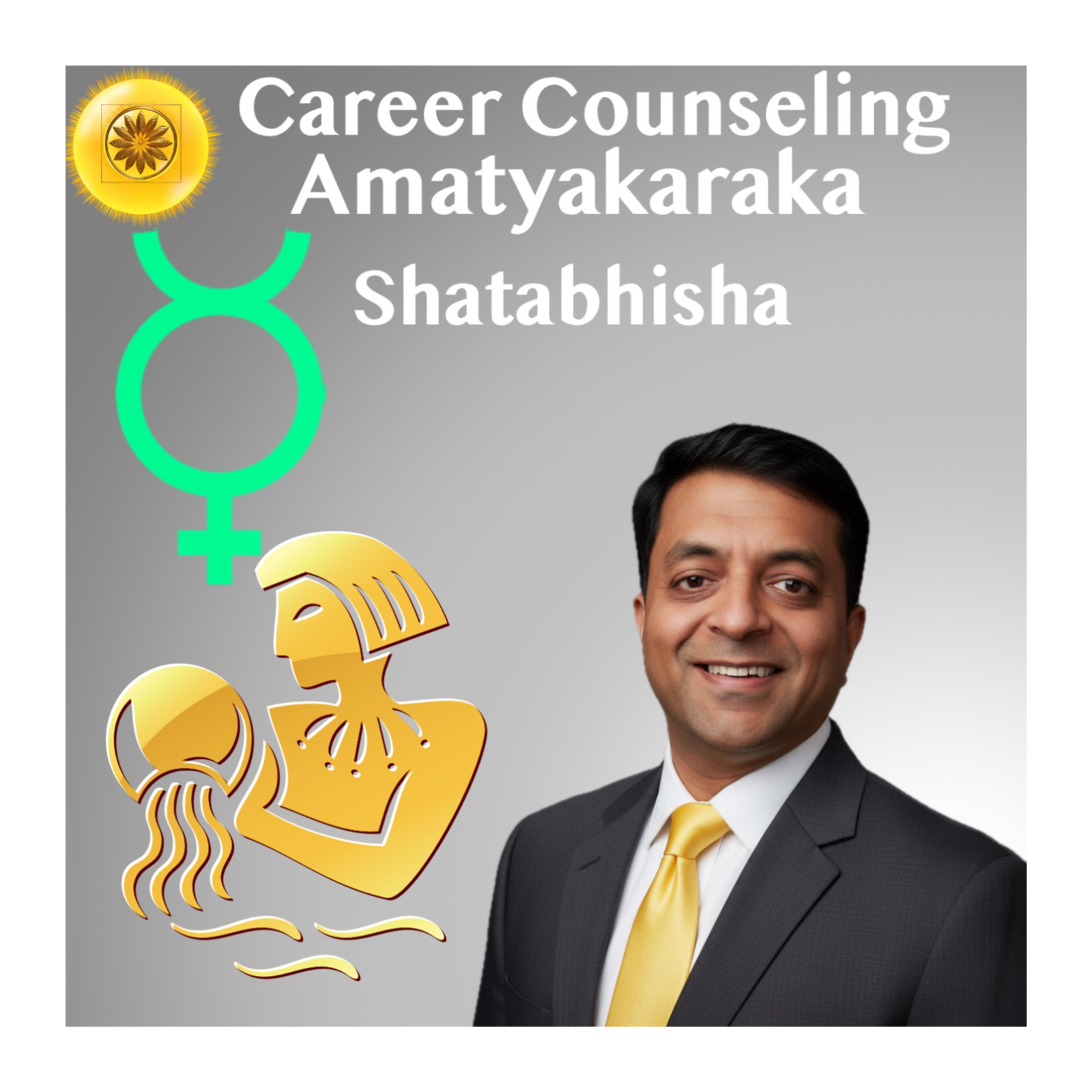 Mercury as Amatyakaraka in Shatabhisha — 2nd House (Aquarius) Mercury as Amatyakaraka in Shatabhisha — 2nd House (Aquarius)