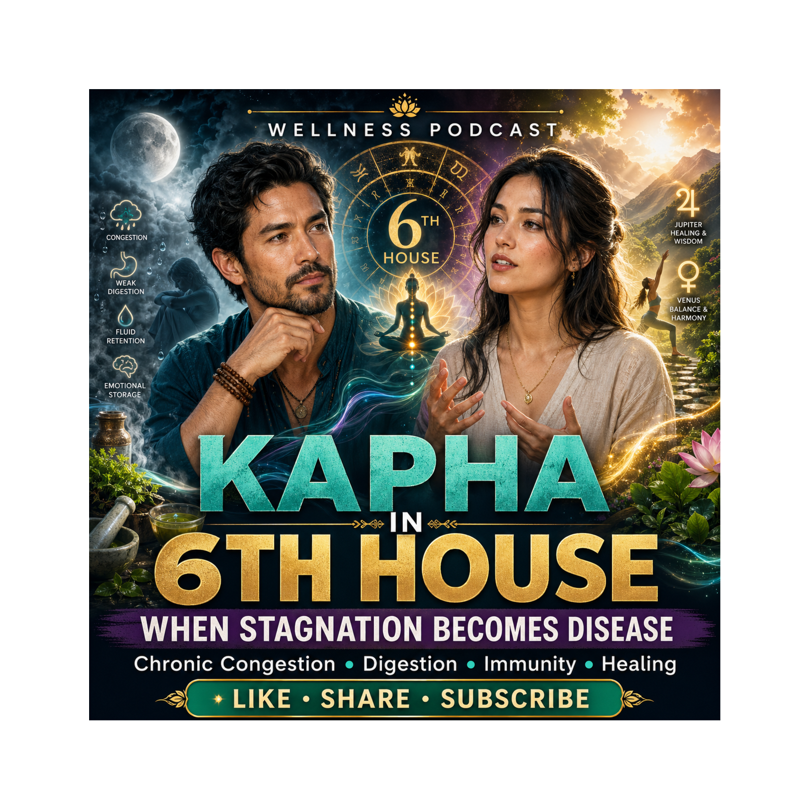 Kapha in the 6th House: Ayurveda & Vedic Astrology on Hidden Disease Patterns