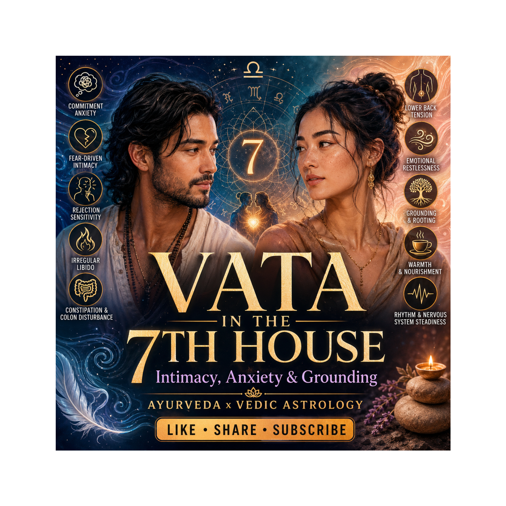 Vata in the 7th House: Intimacy, Anxiety, Sexual Health & Vedic Astrology