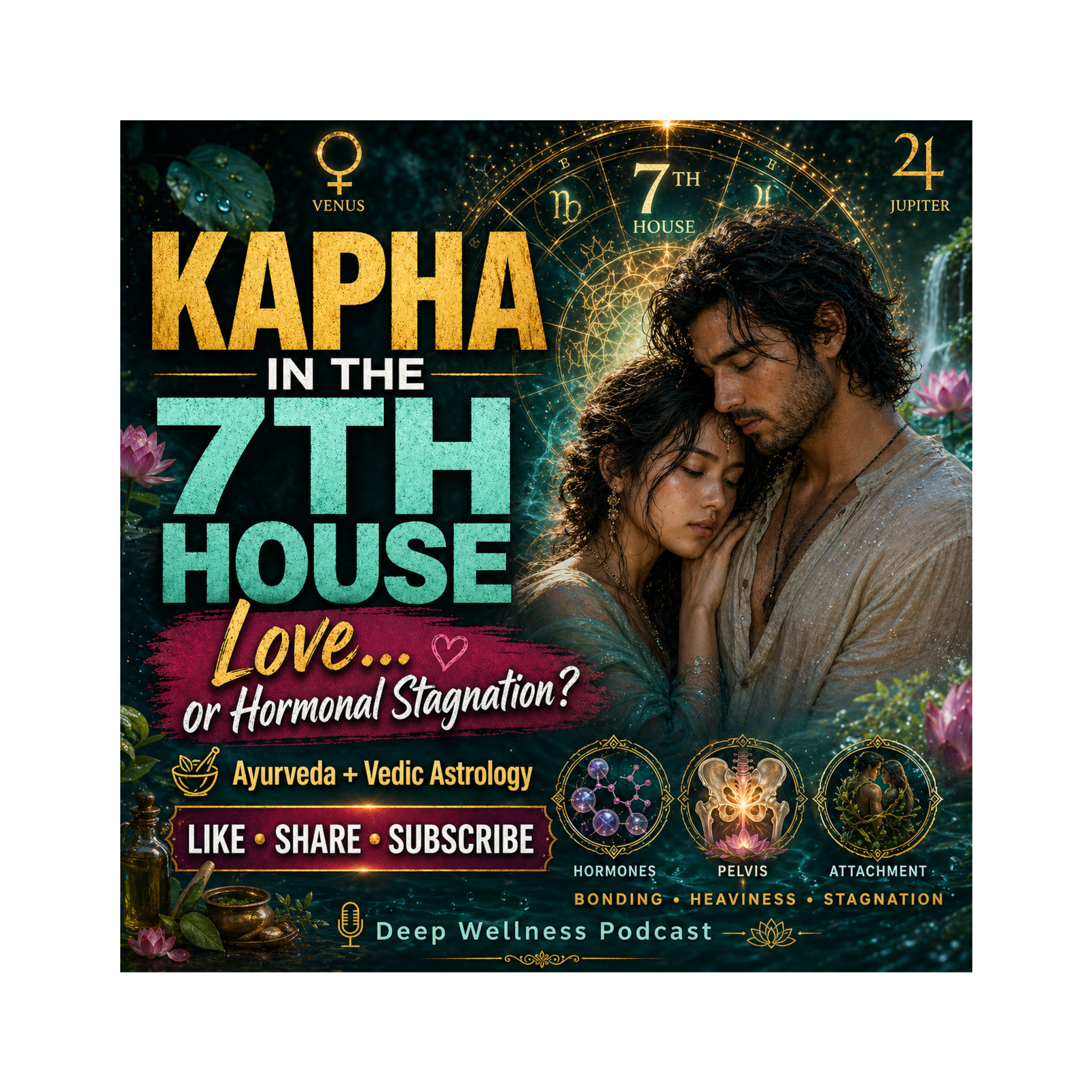 Kapha in the 7th House: Hormones, Attachment & Relational Healing