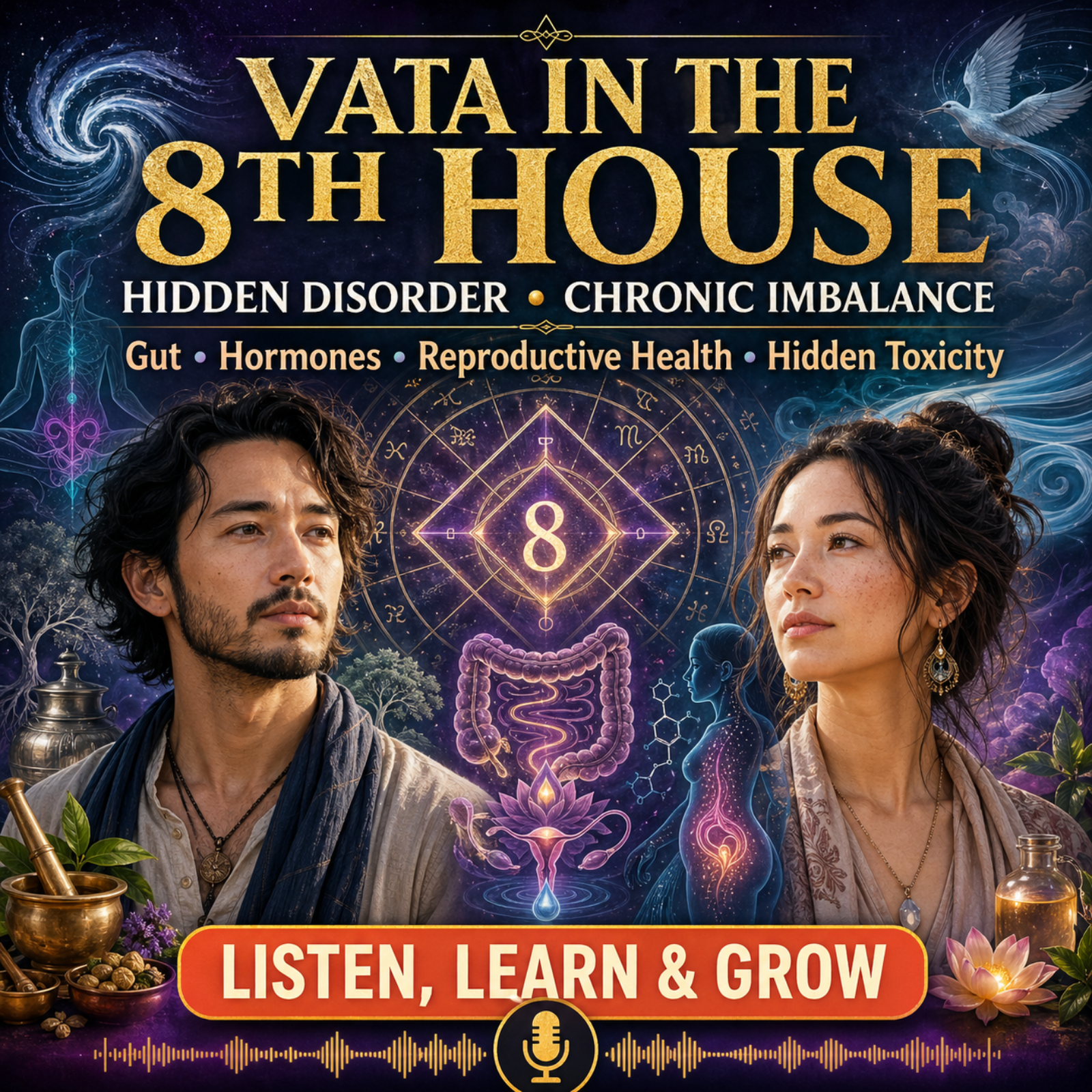 8th House Vata: Hidden Chronic Disease, Hormonal Instability & Deep Healing