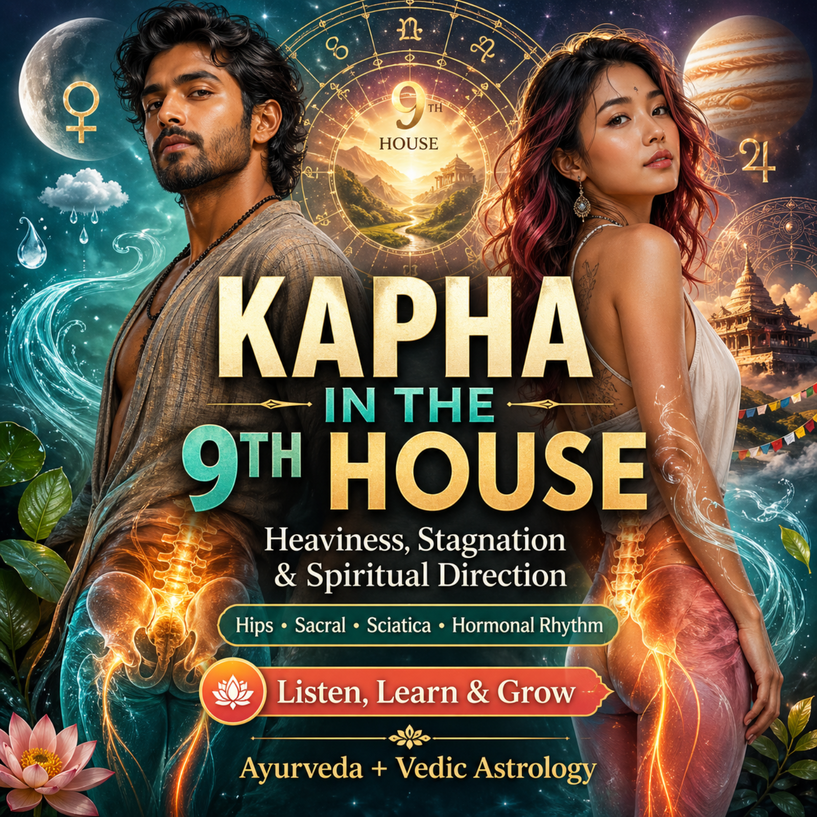 Kapha in the 9th House: Heaviness, Sciatica, Stagnation & Soul Direction