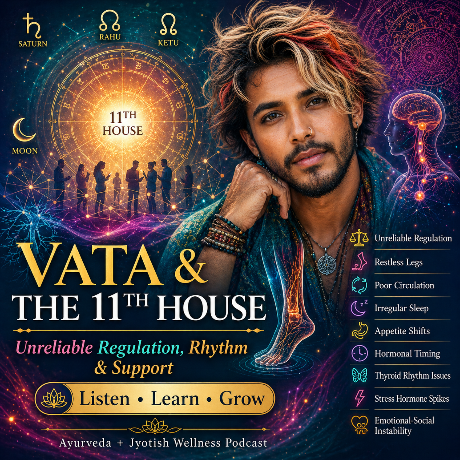 Vata in the 11th House: Hormones, Circulation & Hidden Dysregulation