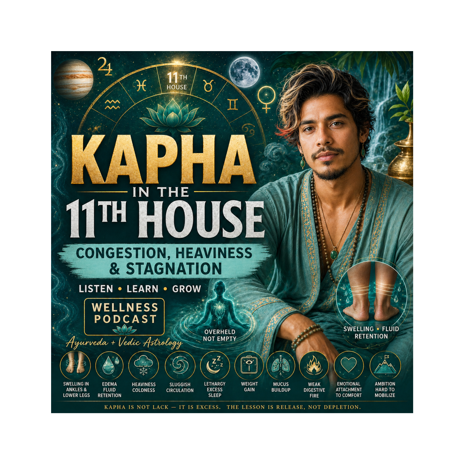 Kapha in the 11th House: Ayurveda, Vedic Astrology & the Hidden Pattern of Stagnation