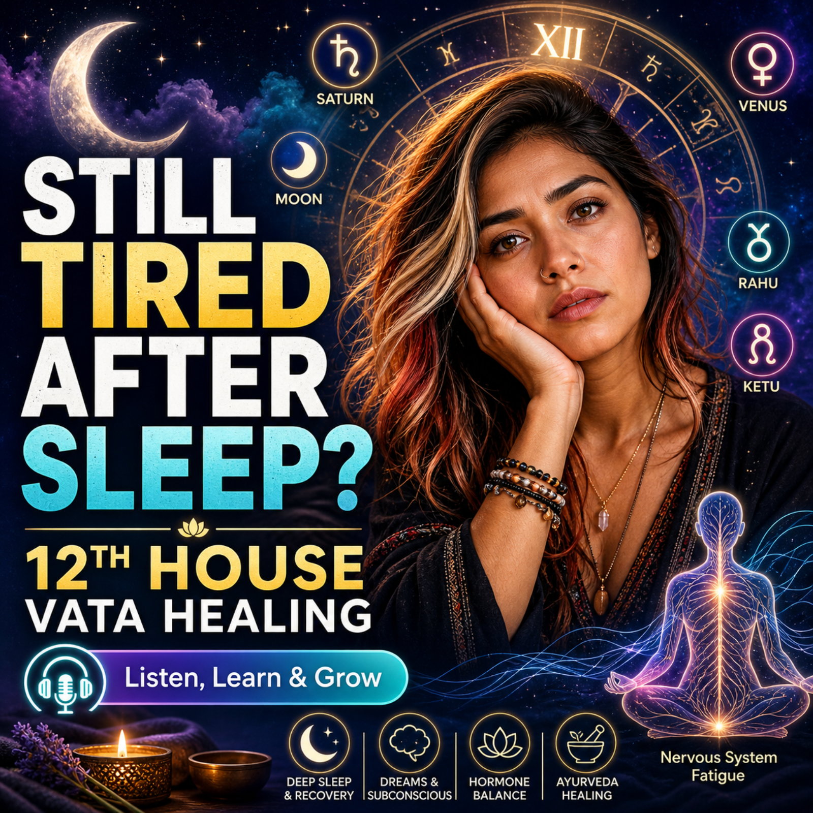 Vata in the 12th House: Sleep, Recovery & Hidden Burnout in Vedic Astrology