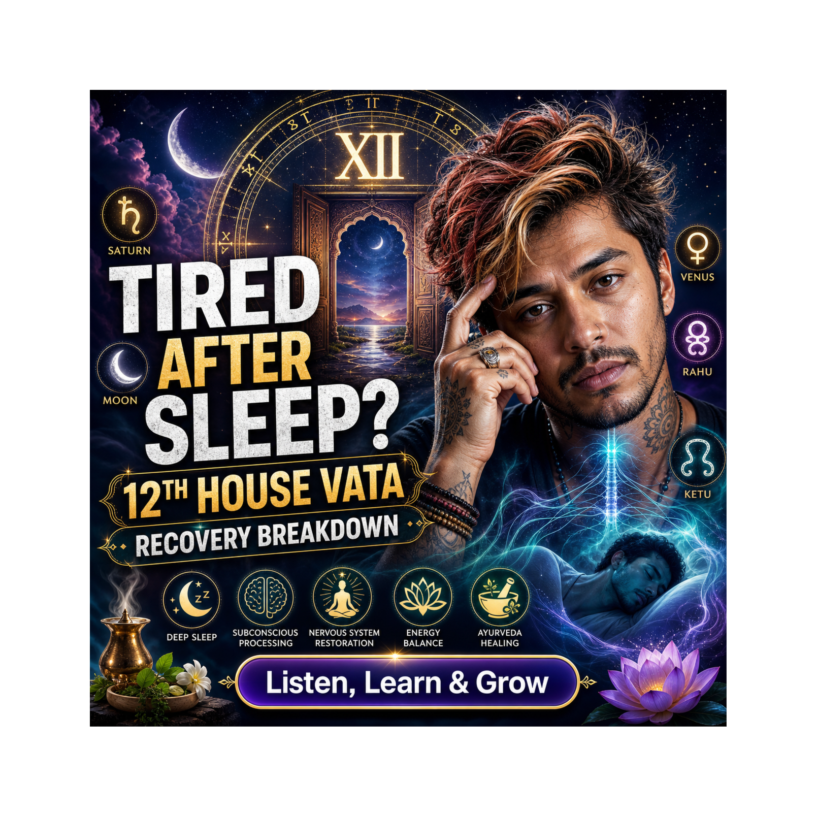 Vata in the 12th House: Sleep, Recovery, Insomnia & Hidden Depletion