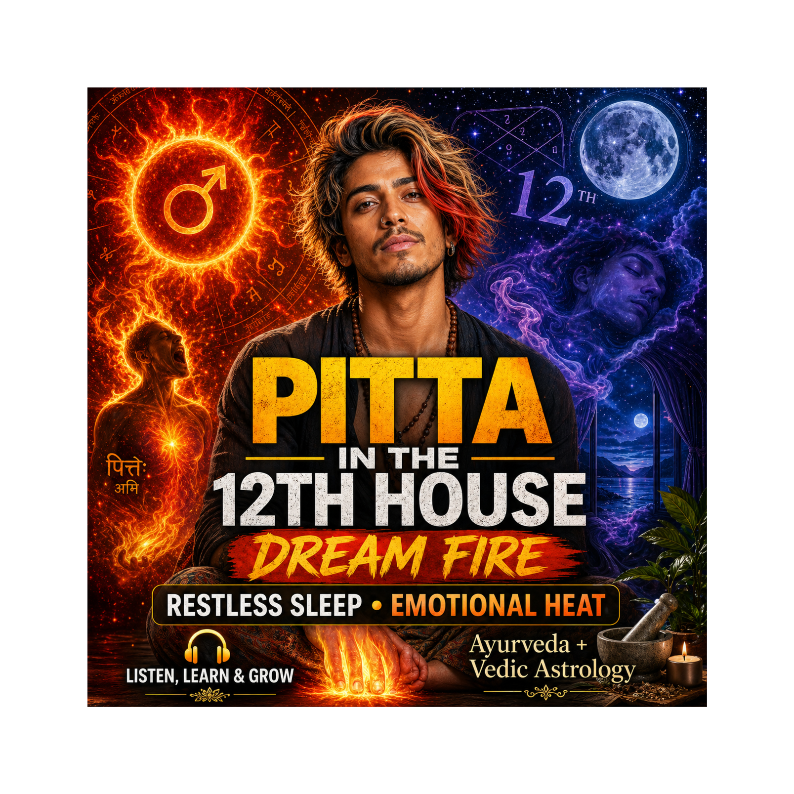 Pitta in the 12th House: Sleep, Dreams, Hidden Anger & Subconscious Fire