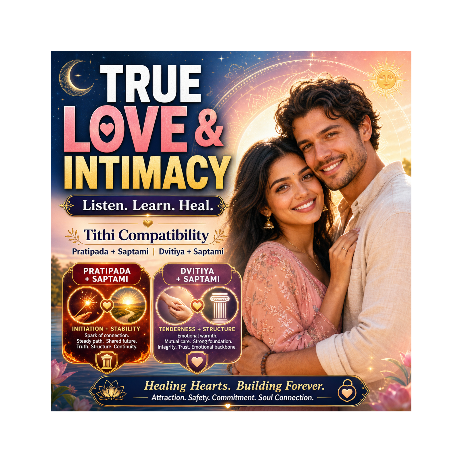 Dvitiya Saptami- Tithi Compatibility in Love: for Couples, Singles & Heartbreak Healing