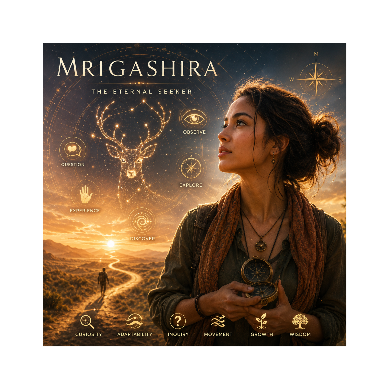 Mrigashira Nakshatra Psychology: NLP Senses, MBTI Curiosity & Enneagram Seeker Drive