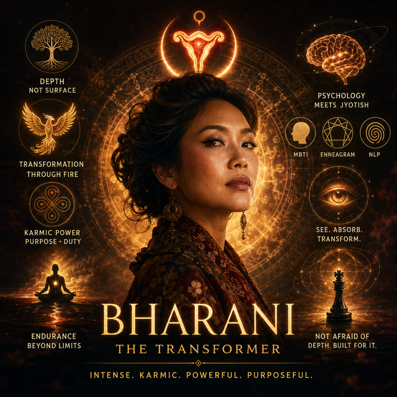 Bharani Nakshatra Psychology: NLP, MBTI & Enneagram Decoded