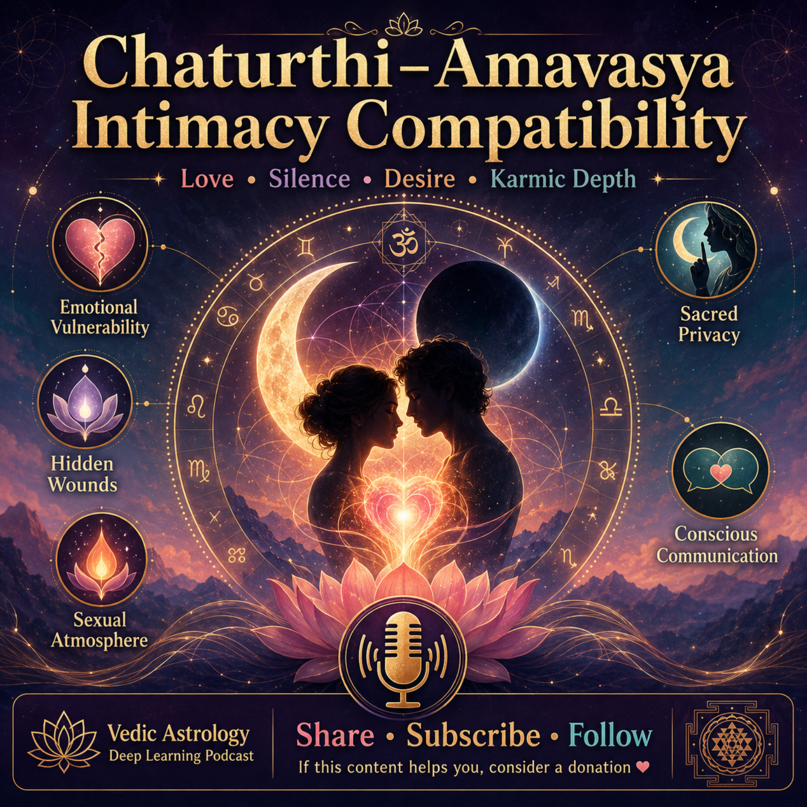 Chaturthi–Amavasya Intimacy Compatibility | Love, Silence, Desire & Karmic Depth