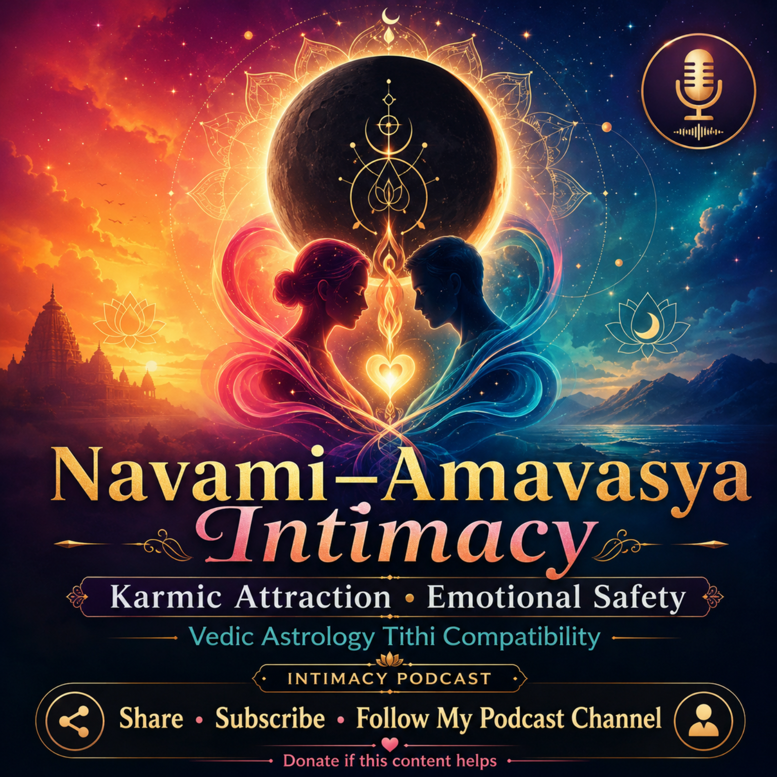 Navami–Amavasya Intimacy: Karmic Attraction, Emotional Safety & Vedic Compatibility
