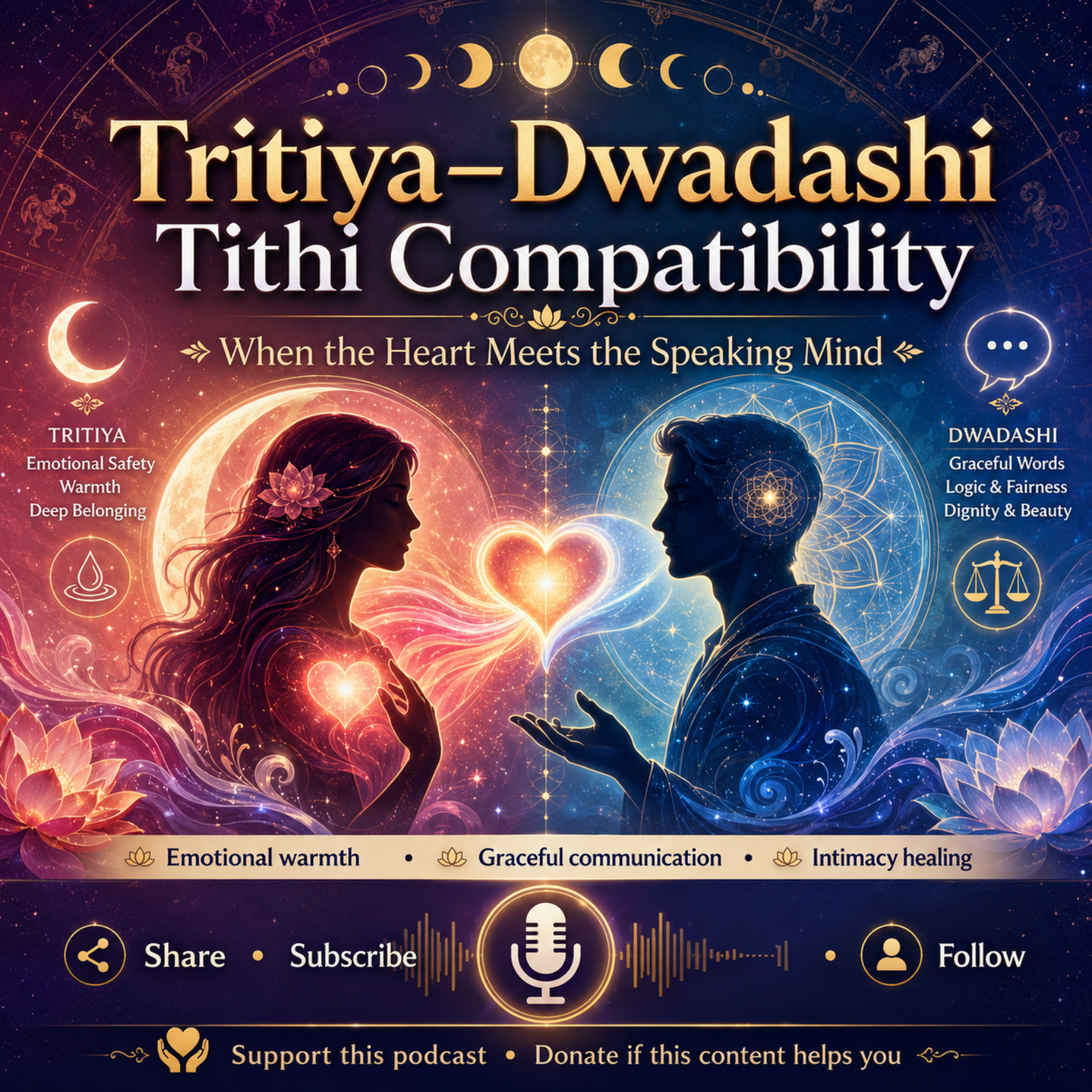 Tritiya–Dwadashi Tithi Compatibility: When the Heart Meets the Speaking Mind