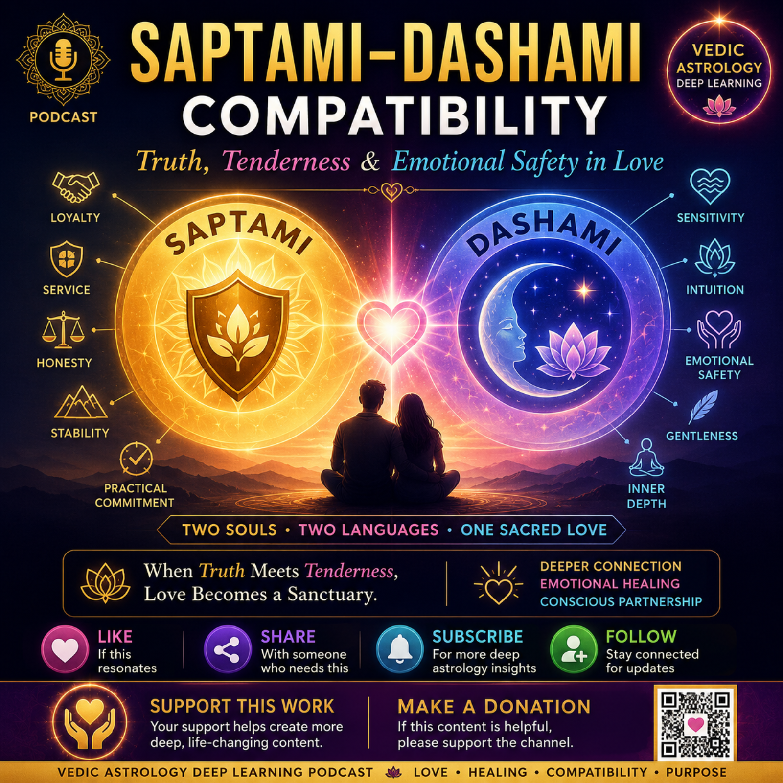 Saptami–Dashami Compatibility: Truth, Tenderness & Emotional Safety in Love
