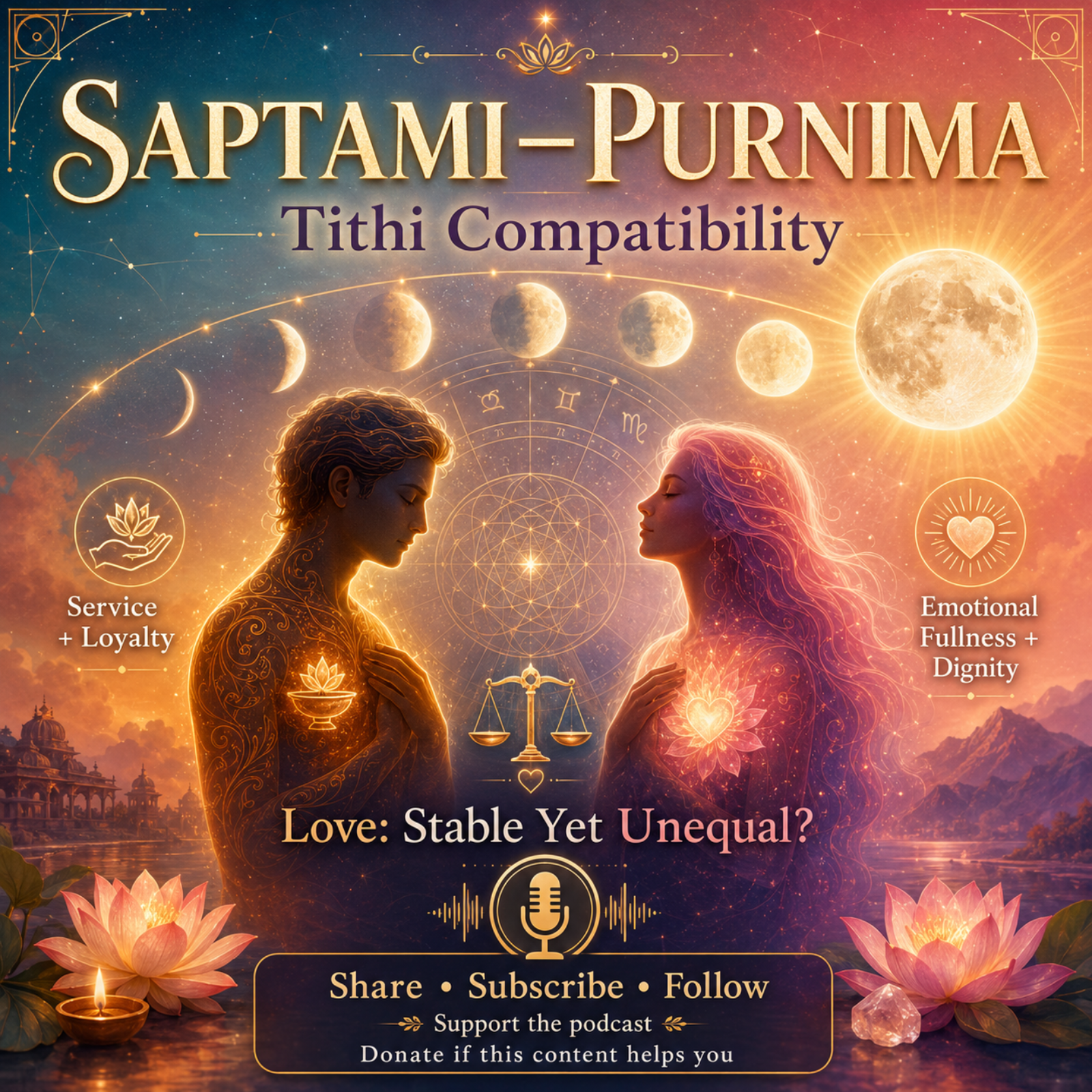 Saptami–Purnima Tithi Compatibility: When Devotion and Emotional Fullness Collide