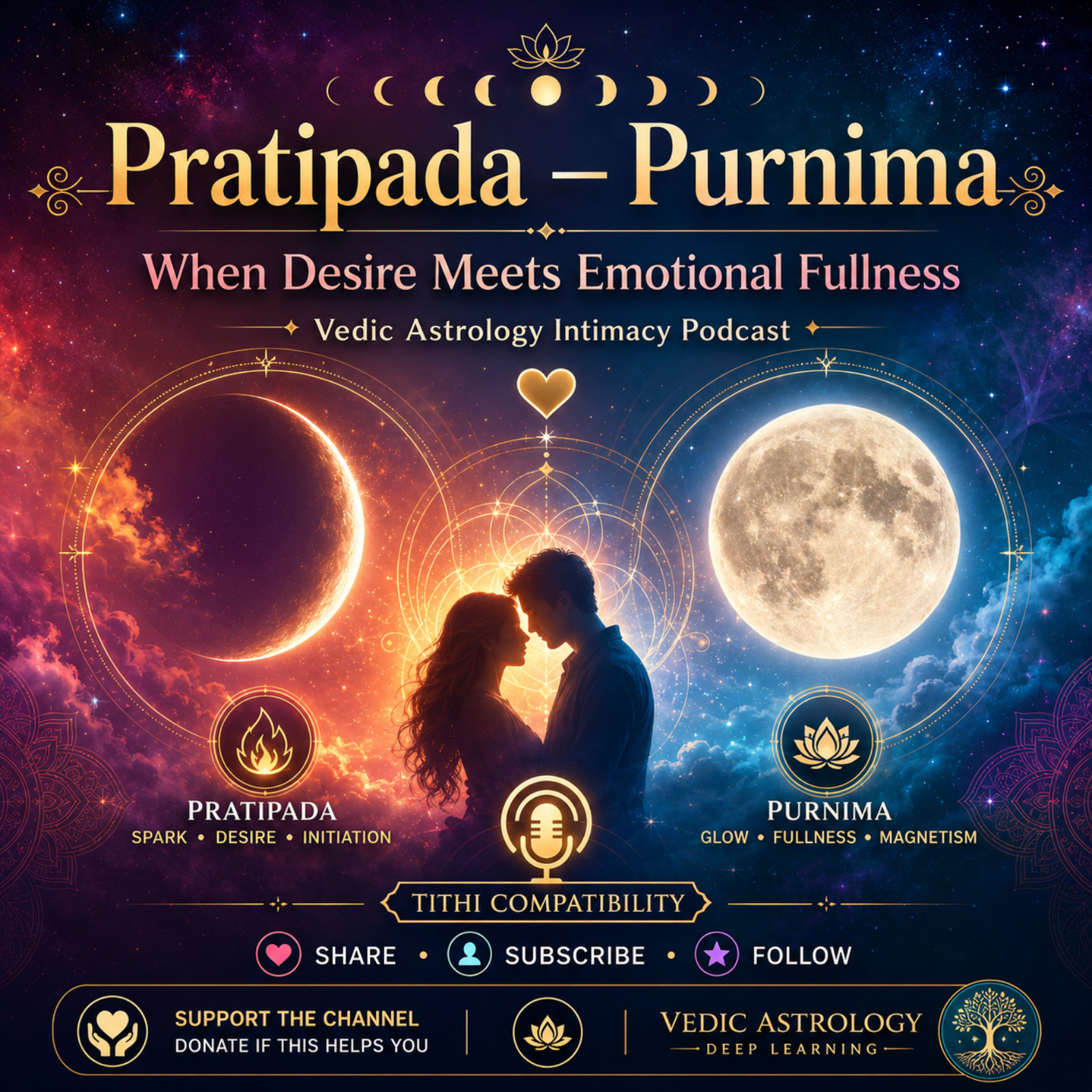 Pratipada–Purnima Compatibility: When Desire Chases Emotional Fullness